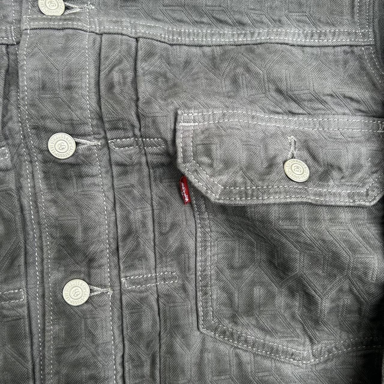 Levi's × Stussy Stussy x Levi's Dyed Jacquard Trucker Jacket | Grailed