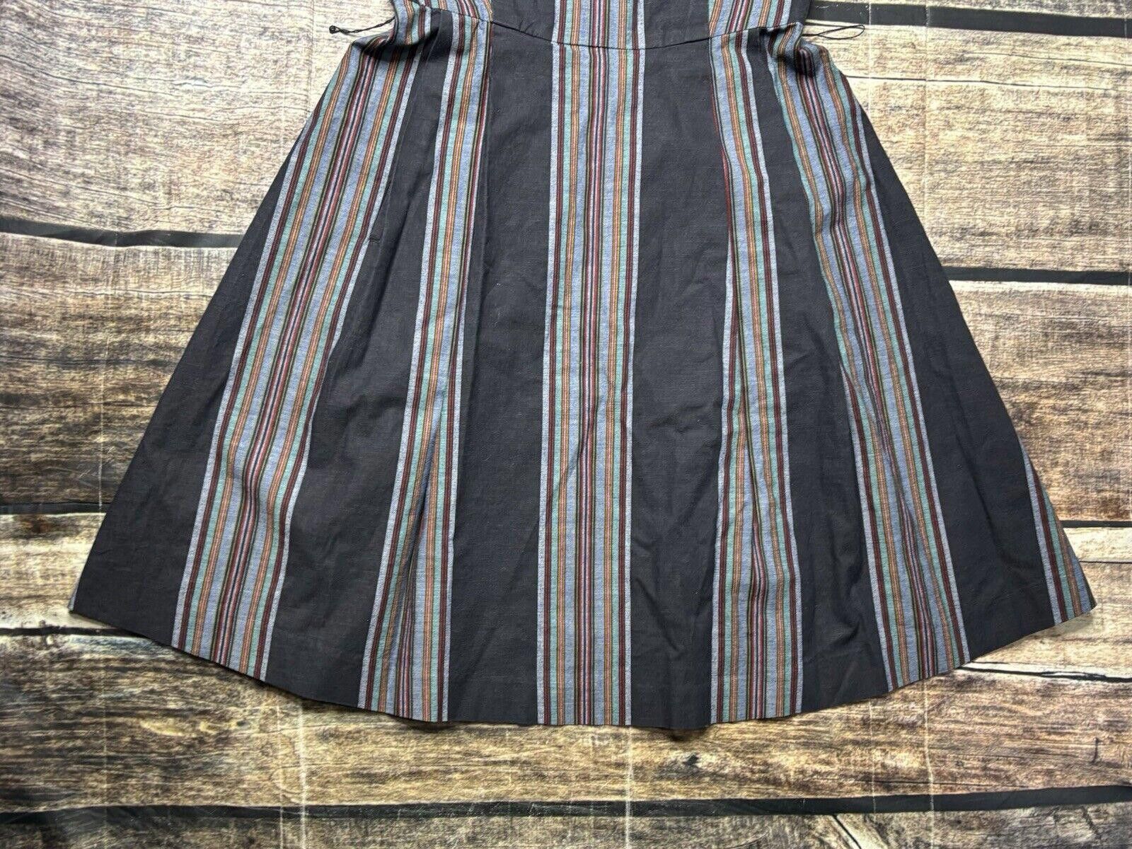 L.L. Bean LL Bean Signature Dress Women's Size 4 Striped Cotton A-Line Size S / US 4 / IT 40 - 5 Thumbnail