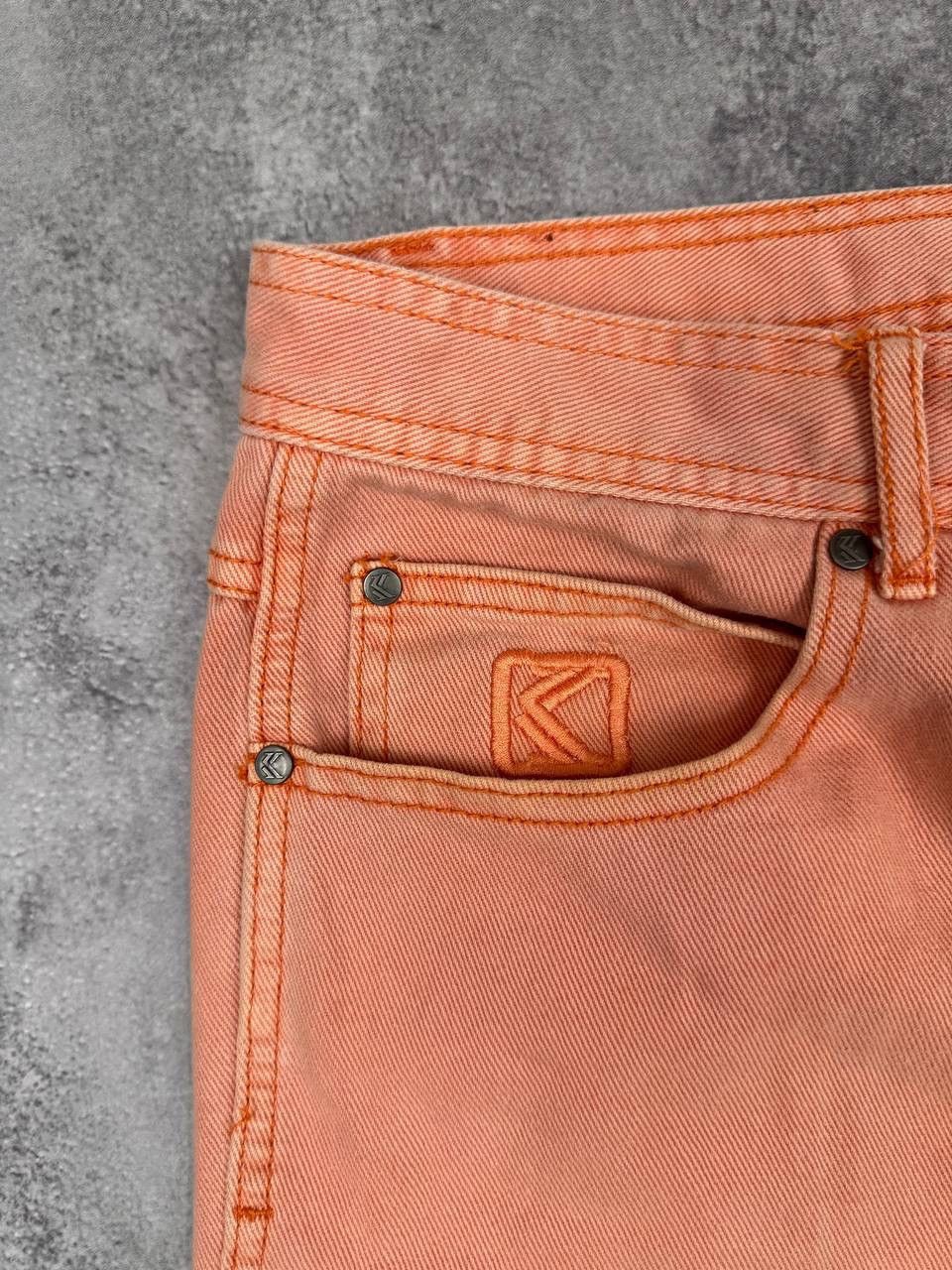 Karl Kani Karl Kani Men Orange Carpenter Denim Jeans Baggy Size L Size US 37 - 9 Thumbnail