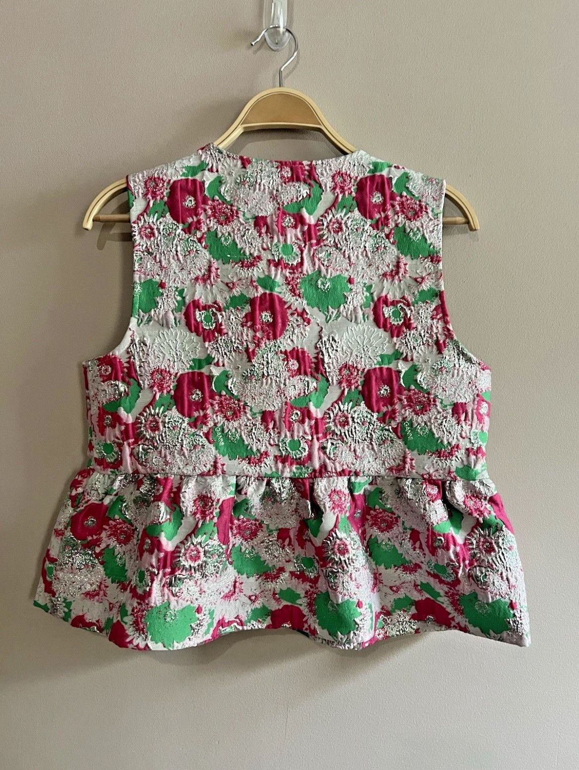Ganni GANNI 3D Floral Ribbon Top Size M / US 6-8 / IT 42-44 - 7 Thumbnail