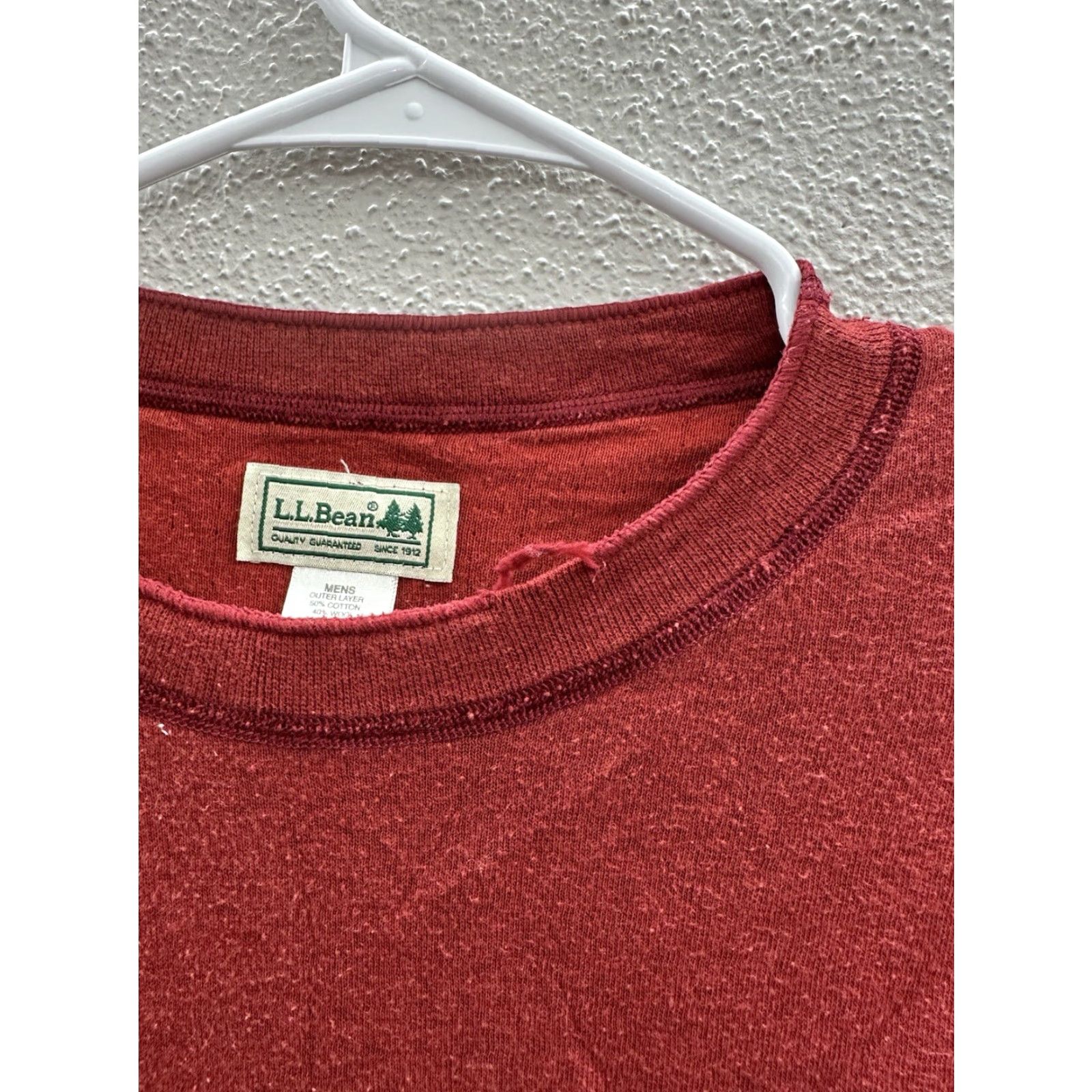 Vintage VINTAGE L.L. Bean Mens Shirt Red Long Sleeve Double Layered Cotton Wool VTG Shirt Mens Regular Red 80s 90s Clothing Mens Clothing Size US M / EU 48-50 / 2 - 3 Thumbnail
