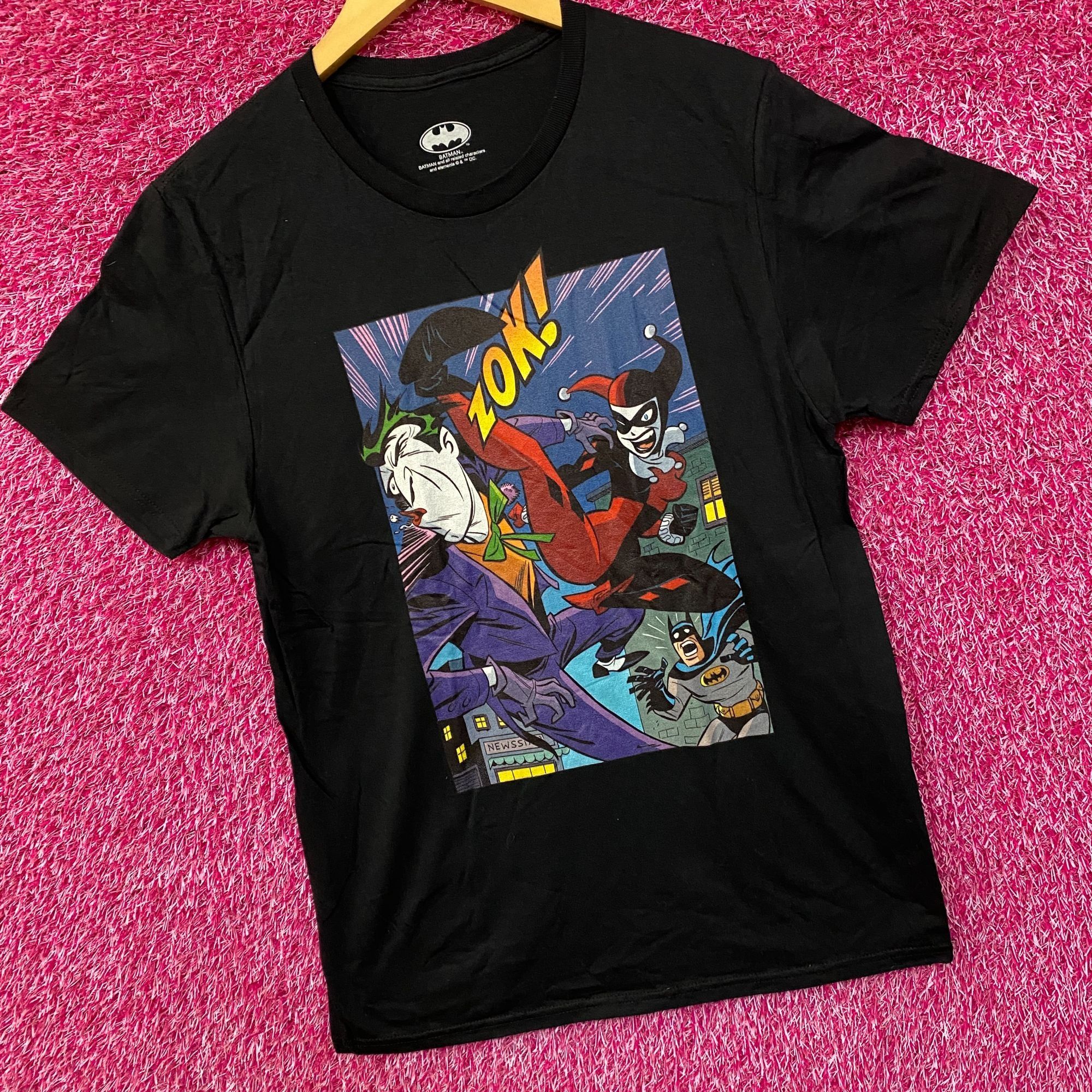 DC Comics DC Comics Batman The Joker Harley Quinn Kick Black T-Shirt S Size US S / EU 44-46 / 1 - 3 Thumbnail