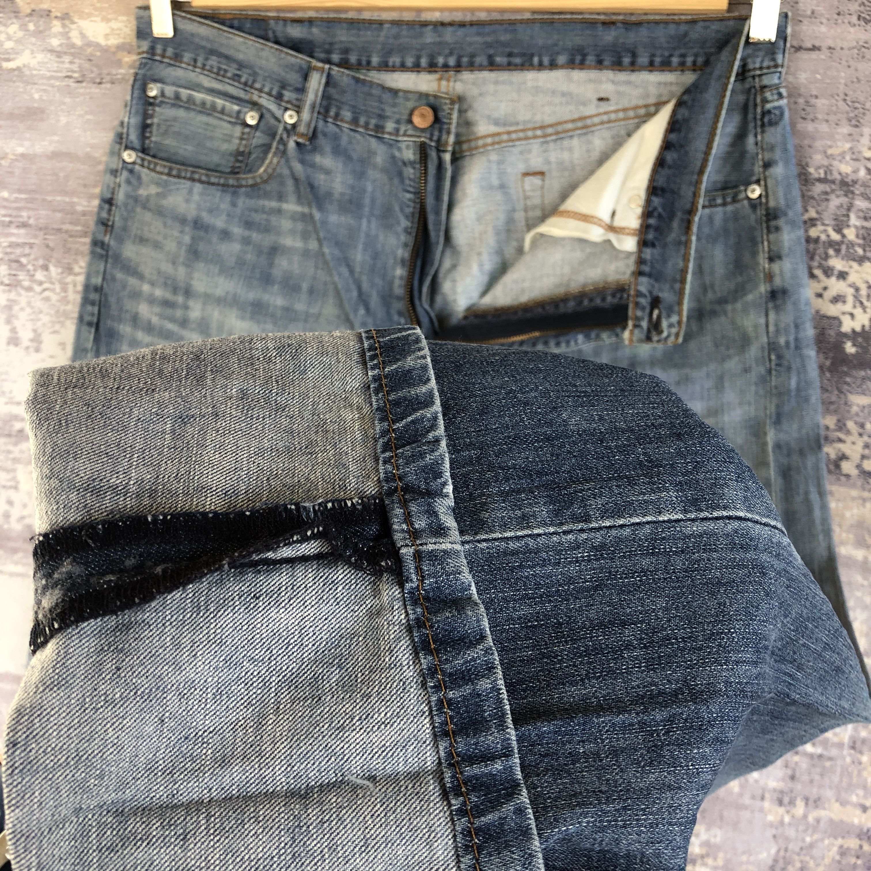 Levi's Vintage Distressed Levis 505 Jeans Light Wash Faded Denim Size US 38 / EU 54 - 8 Thumbnail