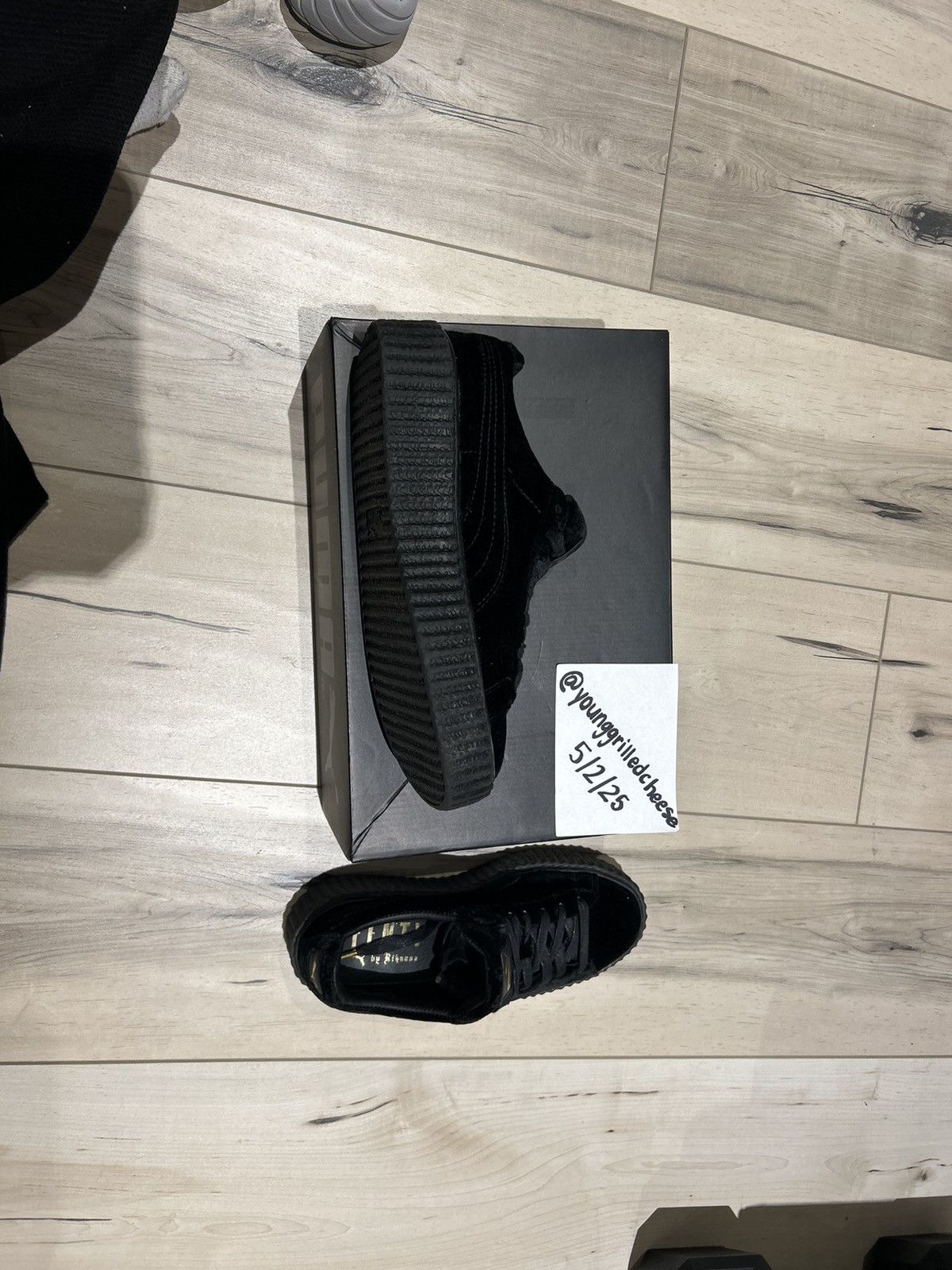 Fenty × Puma Puma Fenty Creeper Black Velvet Size 7 Size US 7 / IT 37 - 4 Thumbnail