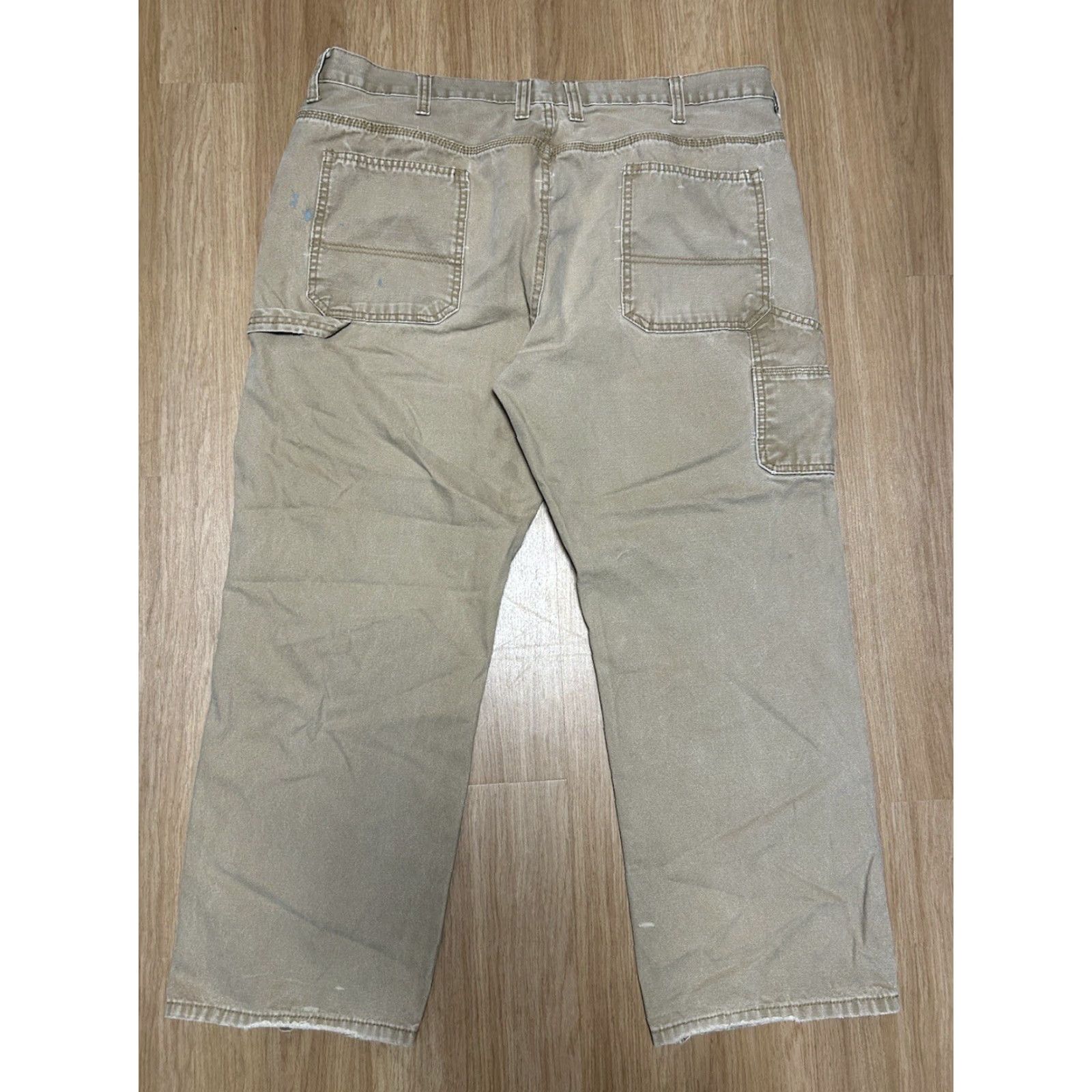 Vintage C.E. Schmidt Workwear Pants Duck Canvas Tan Carpenter Straight Leg 40x29 Mens Regular Size US 40 / EU 56 - 3 Thumbnail