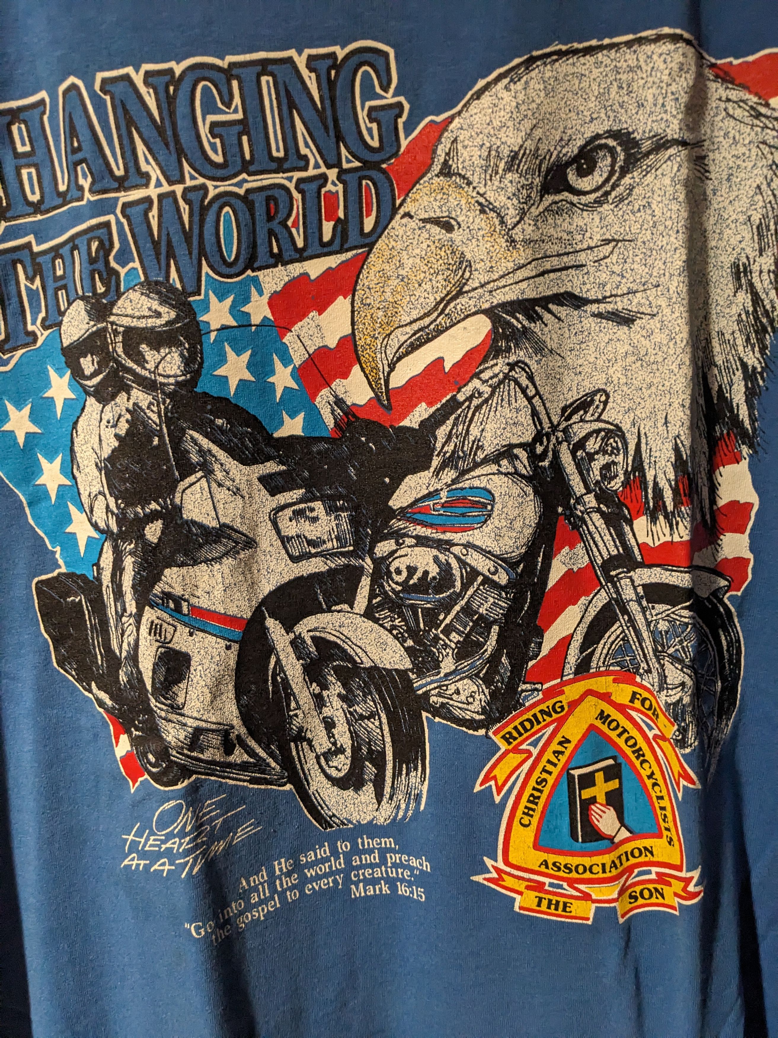 Harley Davidson × Vintage Vintage 90s Harley Davidson Motorcycle Changing T-shirt Size US XL / EU 56 / 4 - 2 Thumbnail
