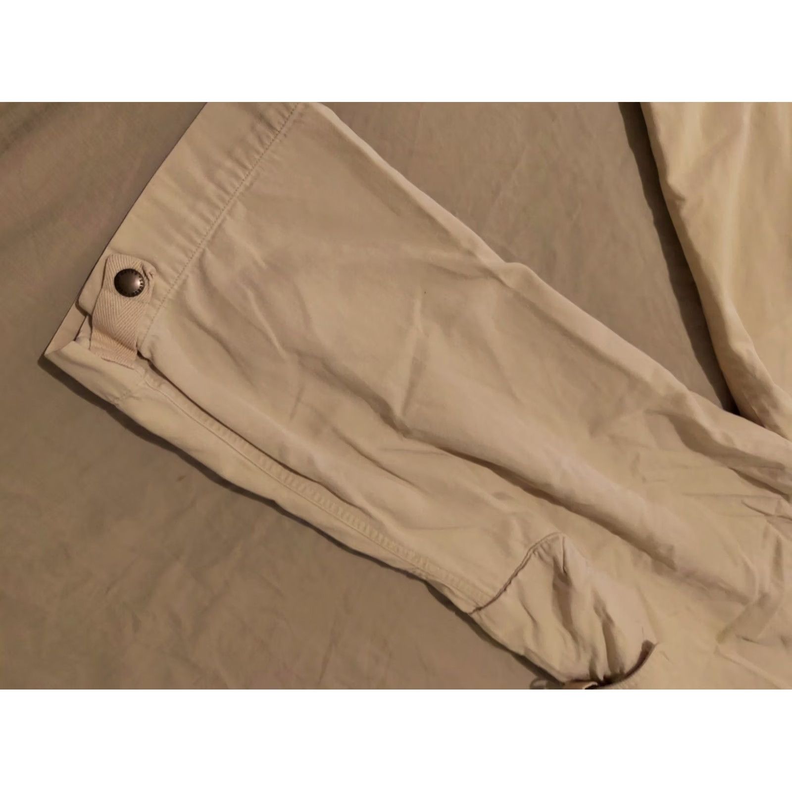 Vintage Womens Polo Ralph Lauren Cargo Pants 10 Cotton Khaki Slack Chino Capri Size 32" / US 10 / IT 46 - 3 Thumbnail