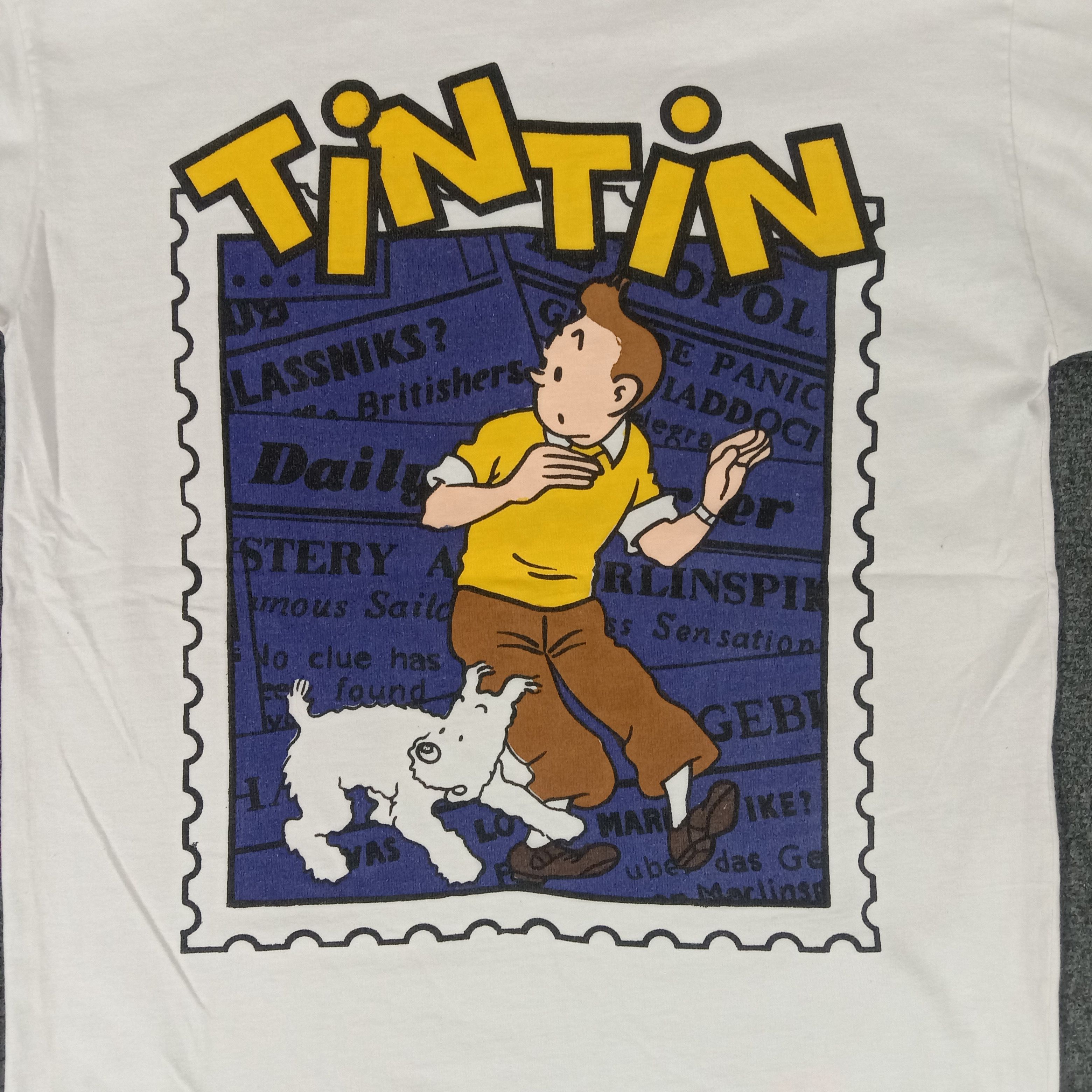 Cartoon Network × Vintage Adventure of Tintin Cartoon Movie Promo Tshirt Size US M / EU 48-50 / 2 - 2 Thumbnail