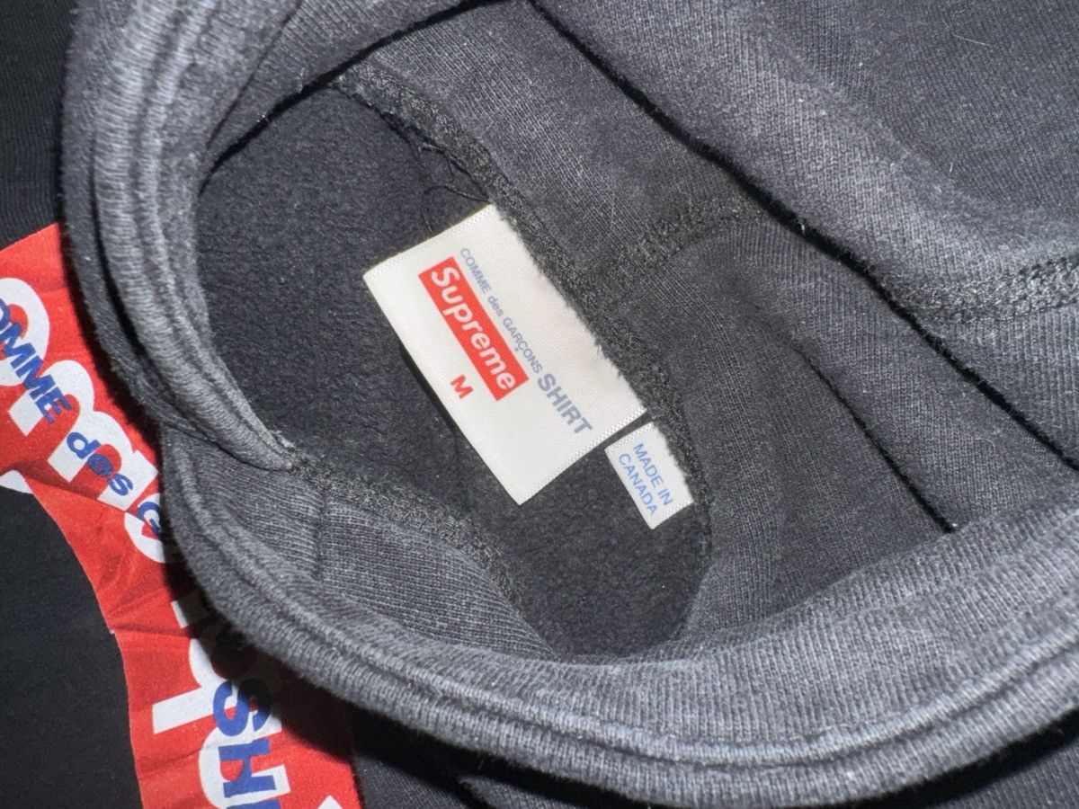 Supreme Supreme x Comme des Garçons boxlogo Hoodie (M) | Grailed