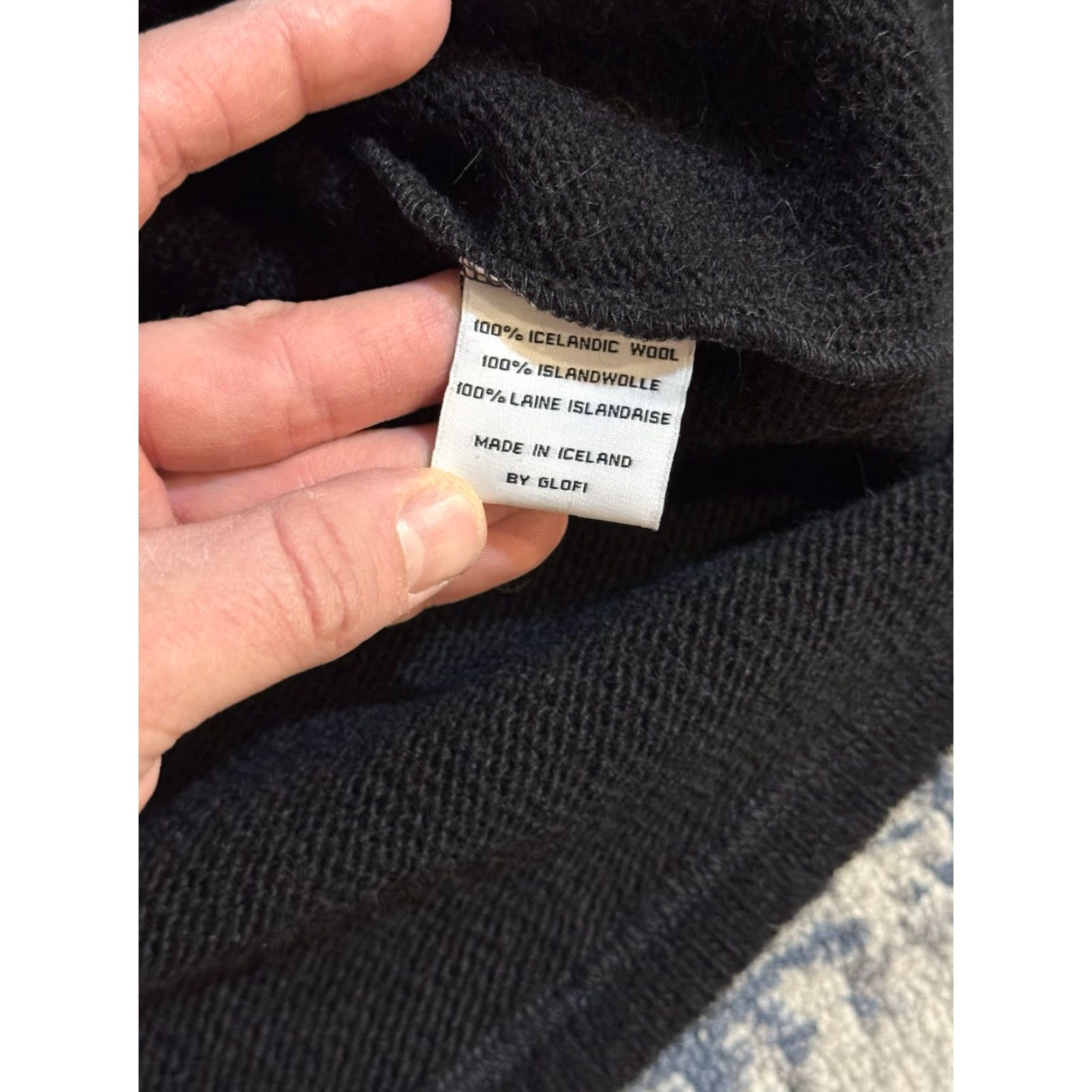 Vintage Gjoska Sweater Women's XS Black 100% Wool Lava Pattern Slim Pullover Art Outdoor - Fall Winter Women’s (Pattern: Lava) Size XS / US 0-2 / IT 36-38 - 6 Thumbnail