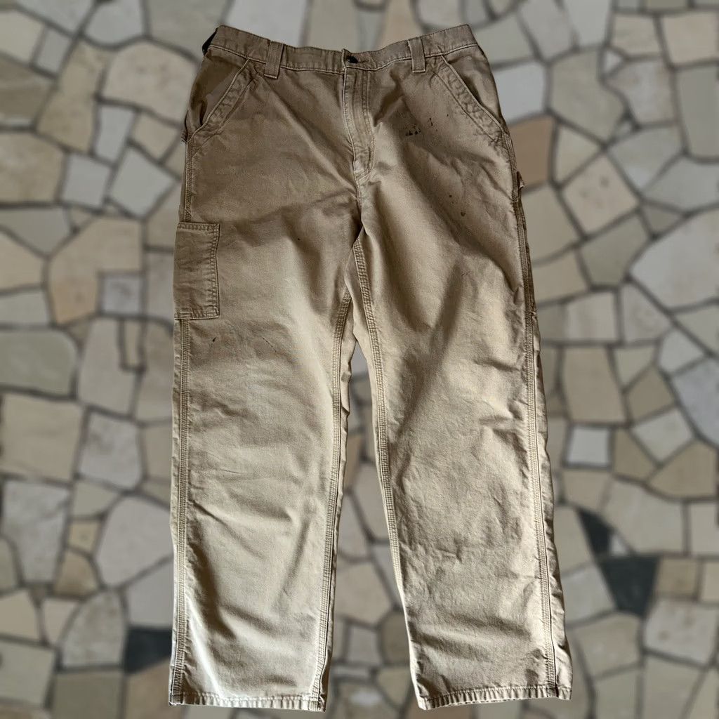Carhartt Carhartt Carpenter Pant B151-DKH 36x30 Single Knee Men’s Pants Brown Regular Cotton Workwear Size US 36 / EU 52 - 1 Thumbnail