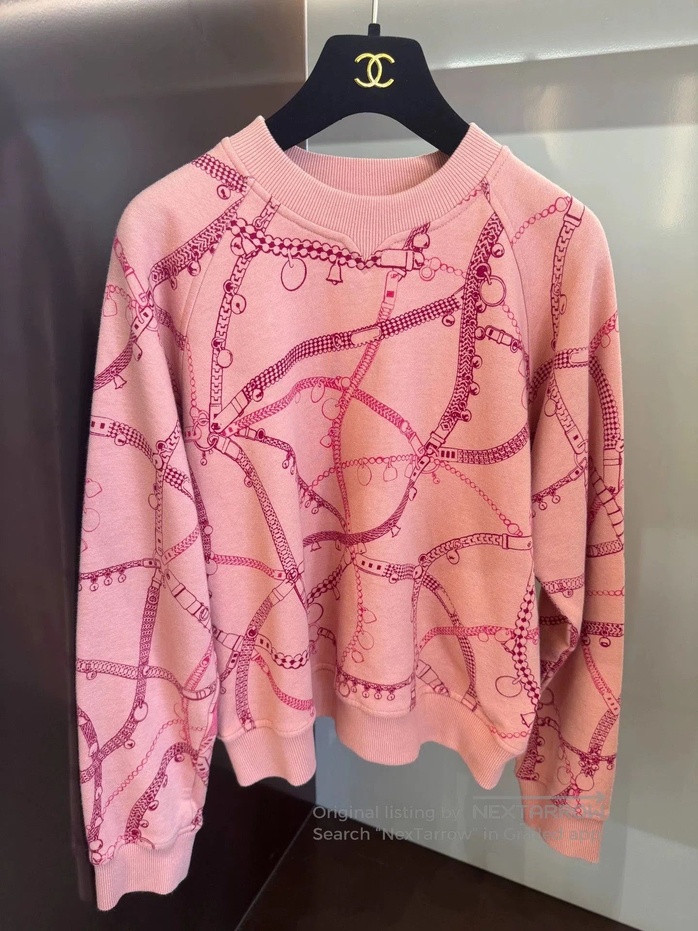 Hermes HERMES Chain Print Sweatshirt. Size US L / EU 52-54 / 3 - 1 Thumbnail