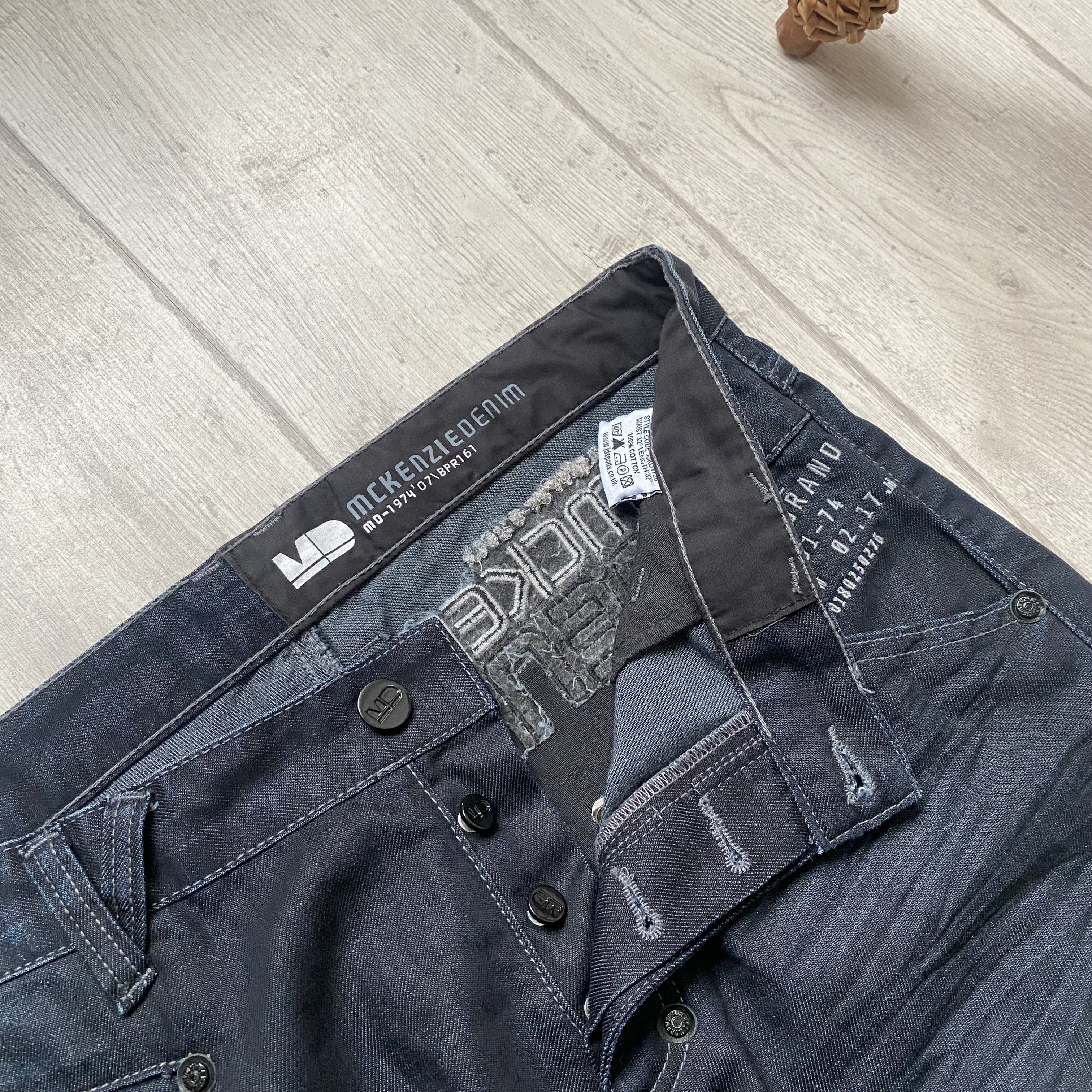 G-Star Vintage Biker Jeans Denim Avant garde Diesel style Pants Y2K Size US 34 / EU 50 - 9 Thumbnail