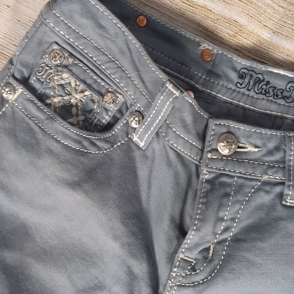 Miss Me Miss me gray skinny jeans size 28 Size 28" / US 6 / IT 42 - 2 Thumbnail