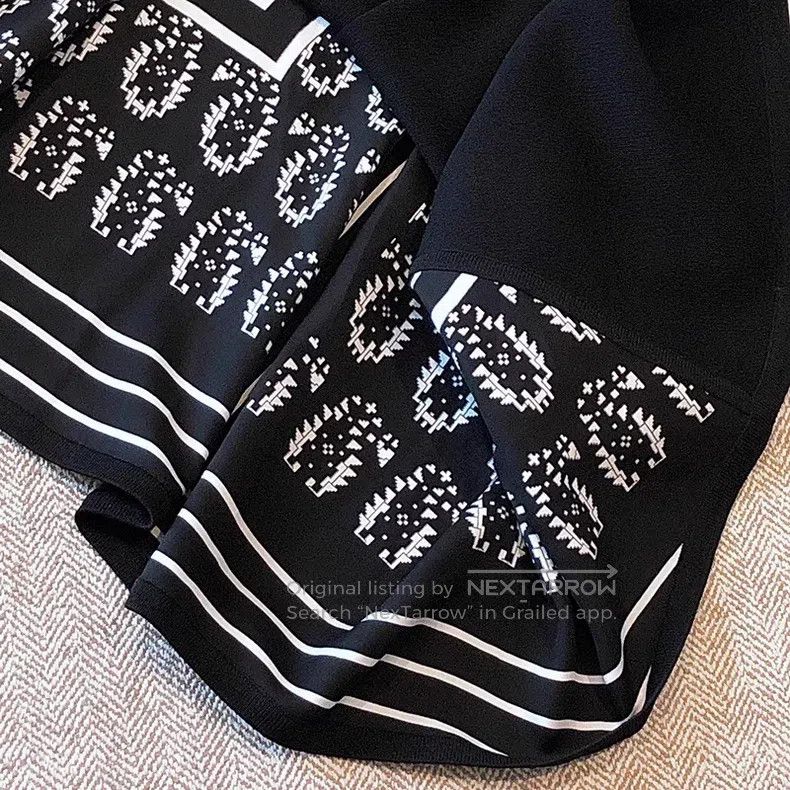Hermes Hermes Spring/Autumn Twillaine series, black and white sil Size XXS / US 00 / IT 34 - 7 Thumbnail