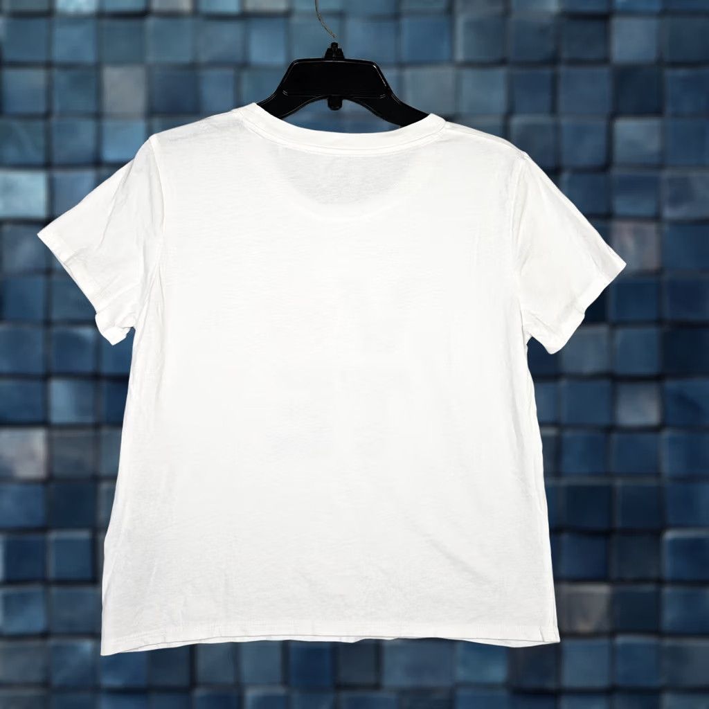 Levi's Levi's Women's Crew Neck Short Sleeve White T-Shirt M Regular Cotton Jersey Basic Shirt Womens Regular Size M White 90s Vote Theme Size M / US 6-8 / IT 42-44 - 1 Thumbnail
