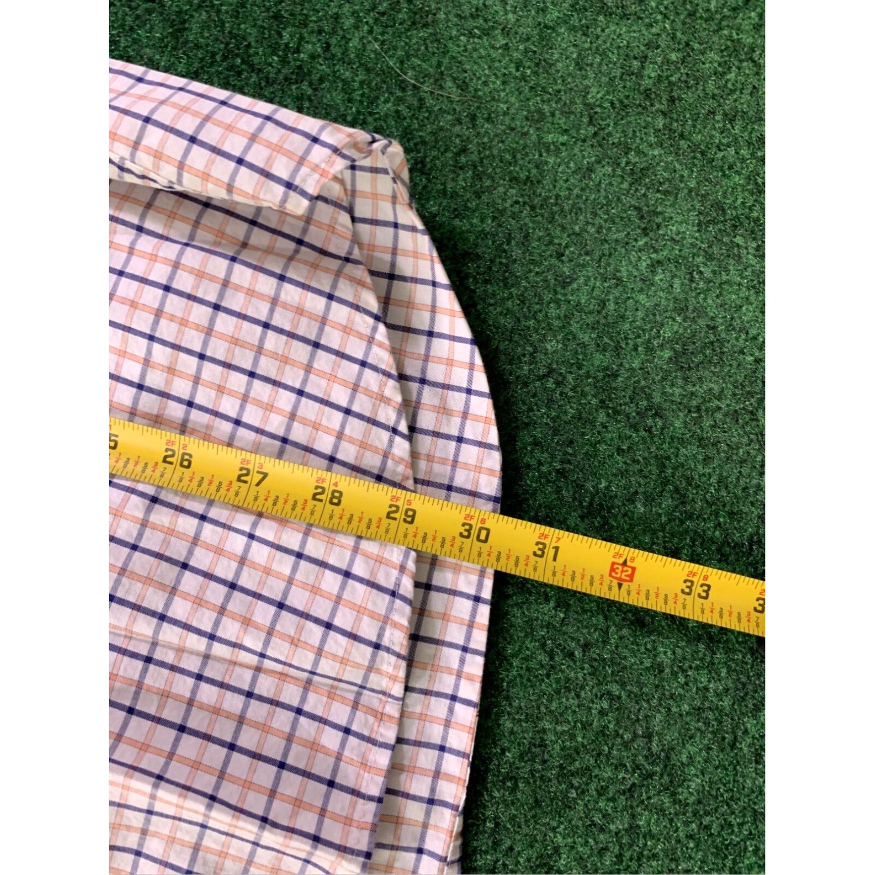 Peter Millar Peter Millar Mens Long sleeve Casual Button Shirt LARGE White Check w/ pocket Size US L / EU 52-54 / 3 - 6 Thumbnail