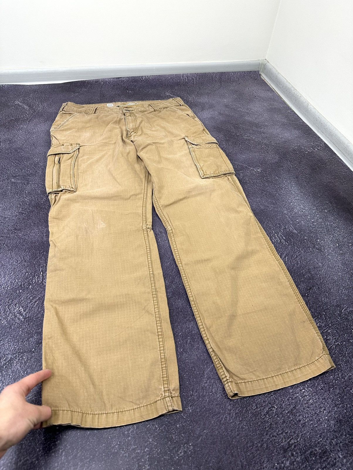Carhartt Vintage Carhartt Cargo Carpenter USA Faded Work Y2K Pants Size US 38 / EU 54 - 8 Thumbnail