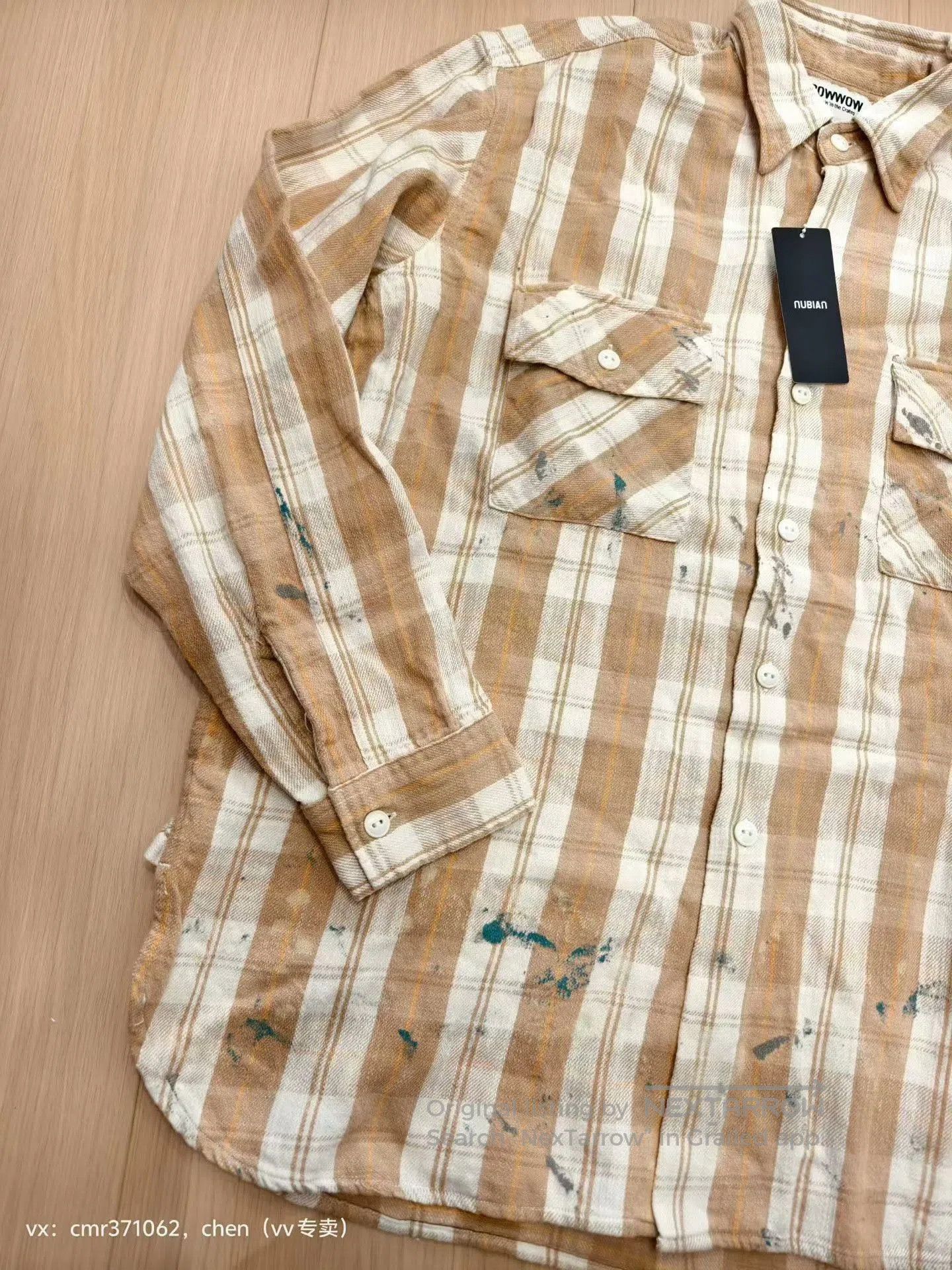 Bow3ry BOW WOW PAINTED PAINTER FLANNEL SHIRT. Size US M / EU 48-50 / 2 - 2 Thumbnail