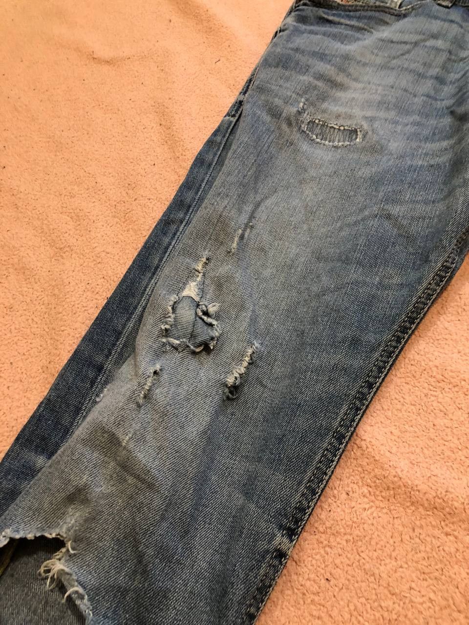 Diesel vintage blue jeans Diesel crazy Y2K size 33 streetwear Size US 33 - 12 Thumbnail
