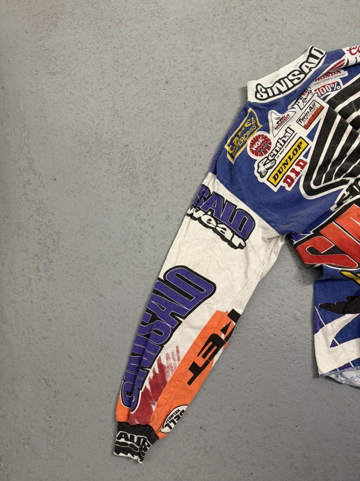 Honda Vintage 1994 Sinisalo Moto Worldwide Motocross Honda Tee Size US L / EU 52-54 / 3 - 6 Thumbnail