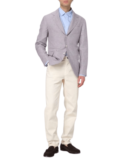 Brunello Cucinelli o1y0526 Single-breasted Blazer in Purple Size US XL / EU 56 / 4 - 5 Thumbnail