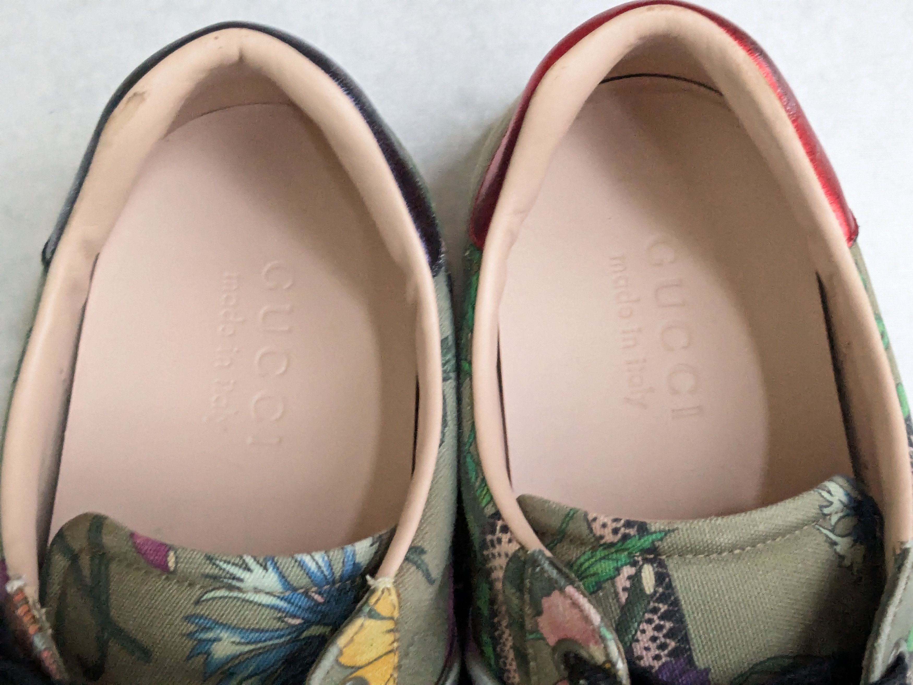 Gucci Gucci Ace Sneakers Green Floral Snake 8.5 Low Tops Size US 8.5 / EU 41-42 - 10 Thumbnail