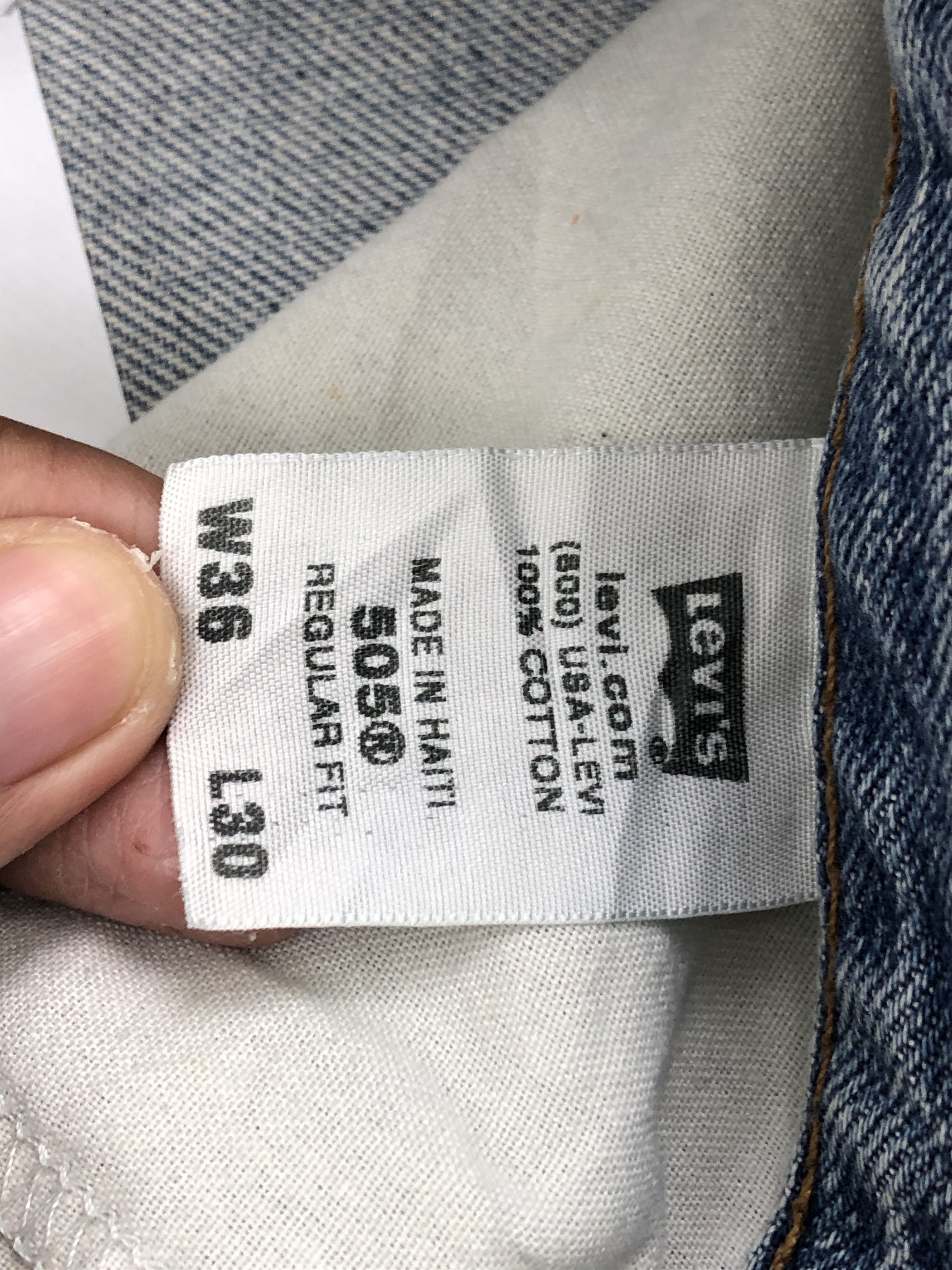 Levi's × Vintage Vintage Levis 505 Light Blue Washed Jeans Size US 36 / EU 52 - 7 Thumbnail