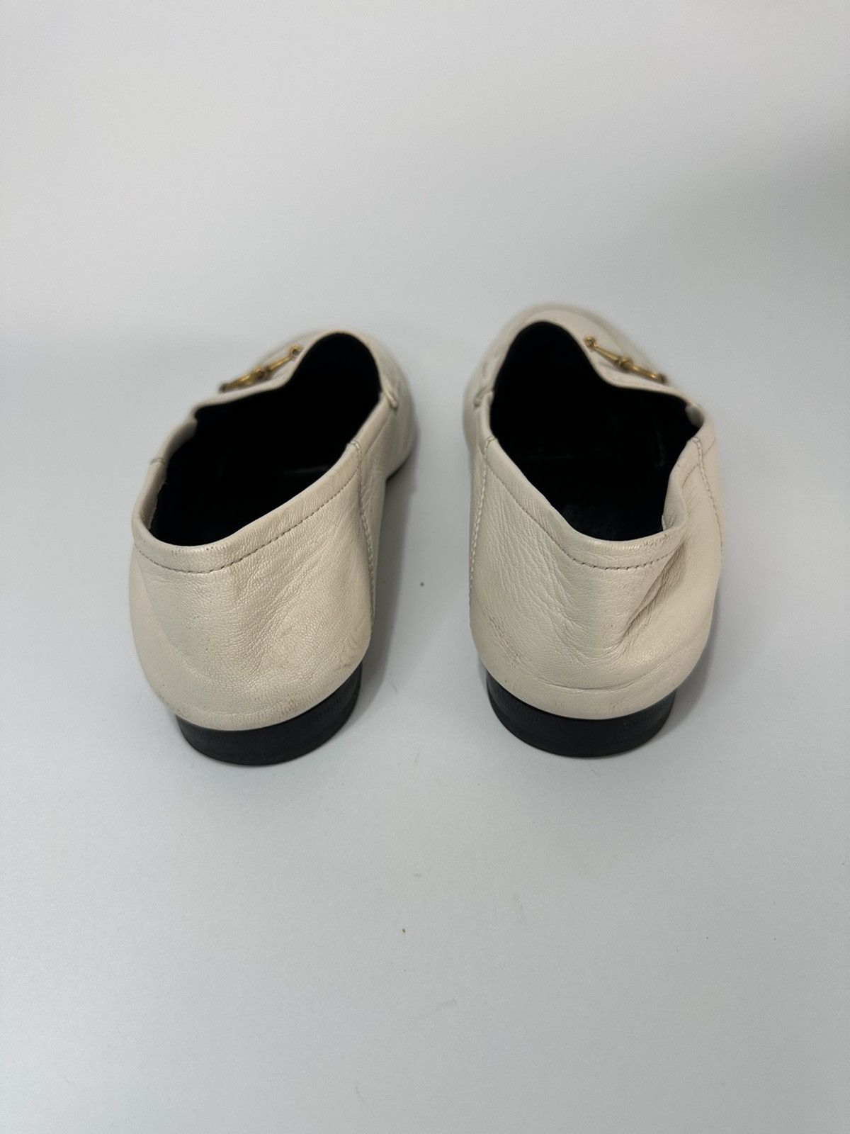 Gucci GUCCI Lambskin Womens Brixton Horsebit Loafers Size US 7.5 / IT 37.5 - 7 Thumbnail