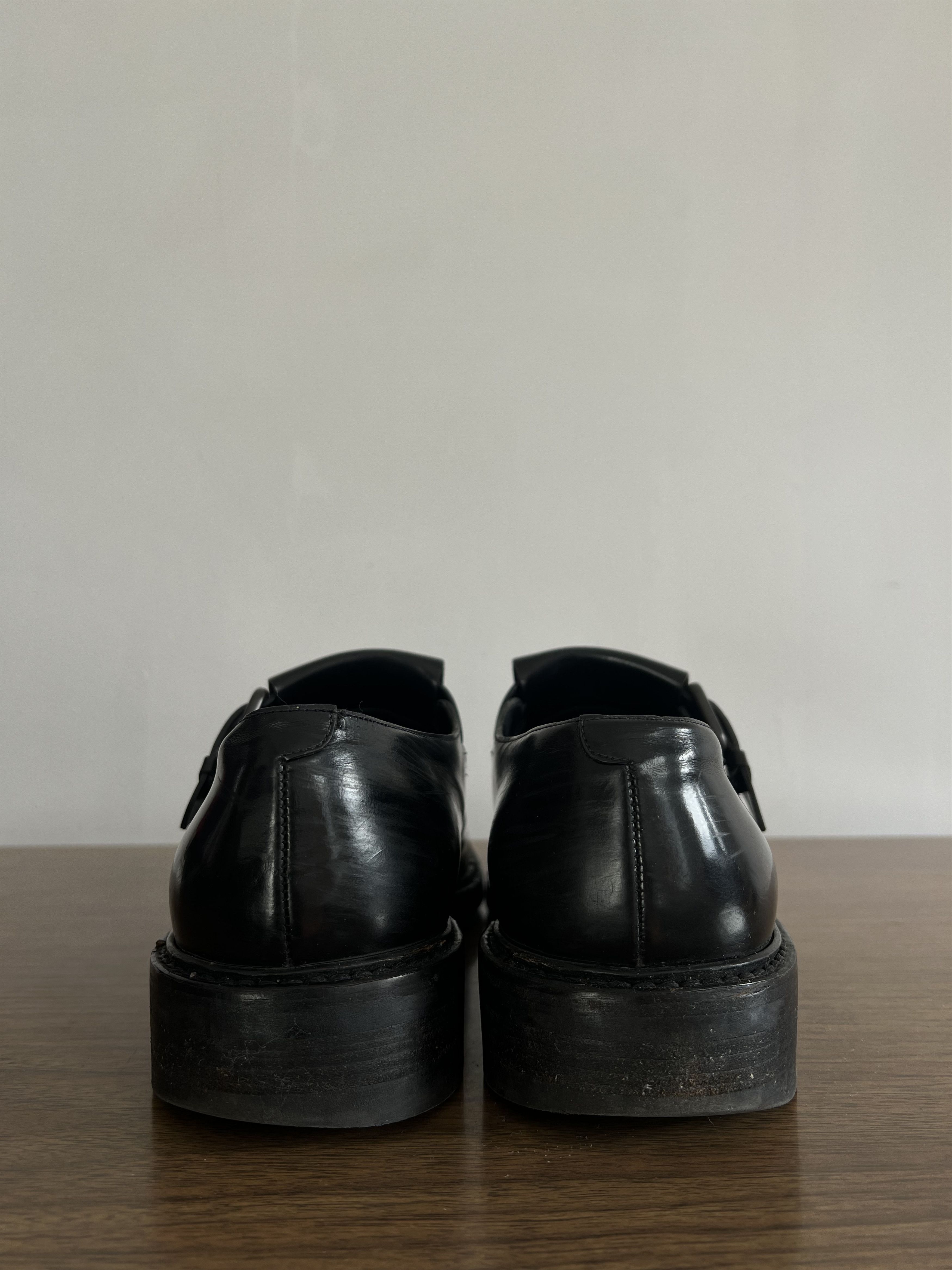 Jil Sander Jil Sander FW16 monk strap leather shoes Size US 11.5 / EU 44-45 - 4 Thumbnail