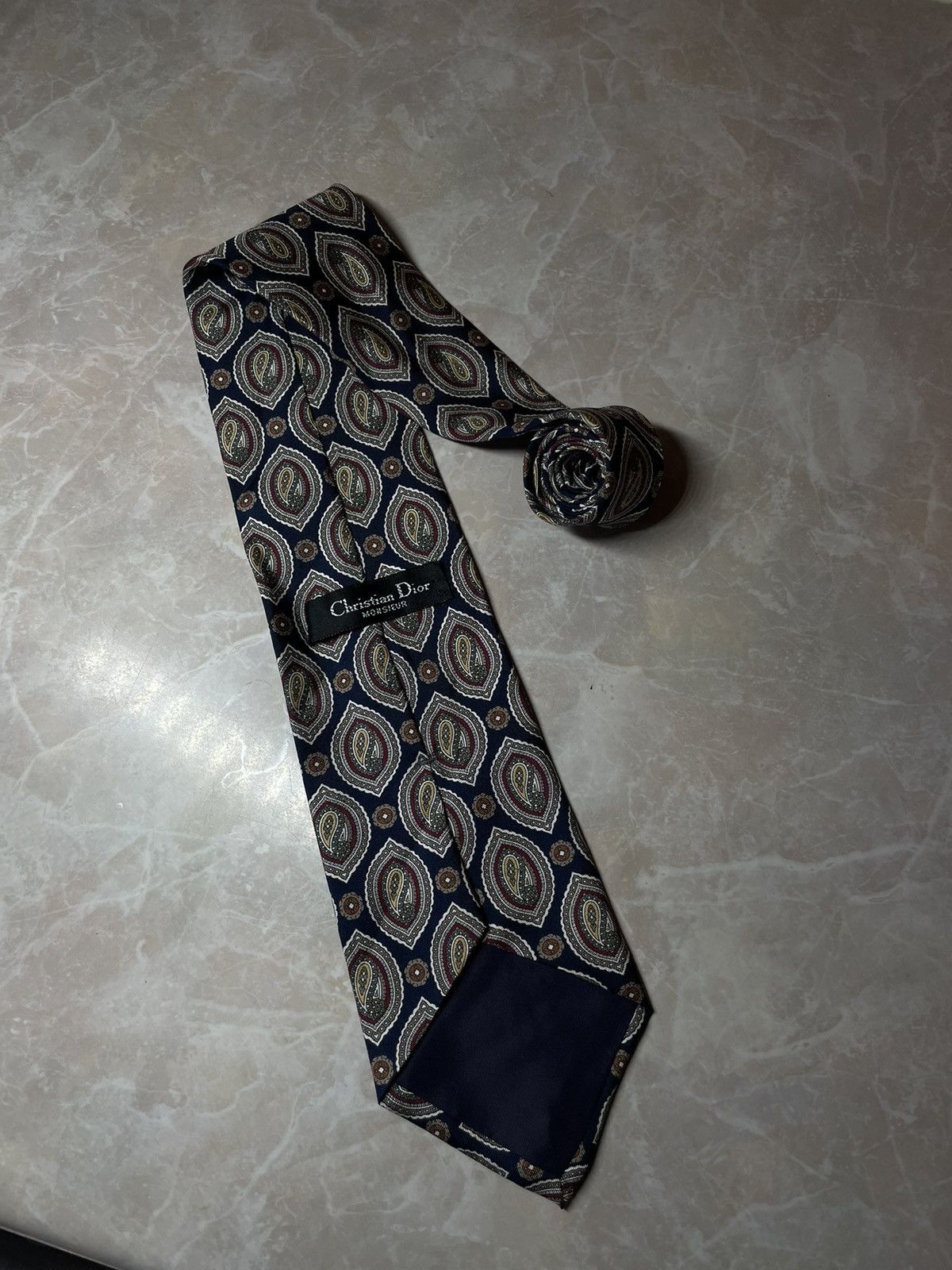 Christian Dior Monsieur Rare Vintage Christian Dior Tie Size ONE SIZE - 2 Thumbnail