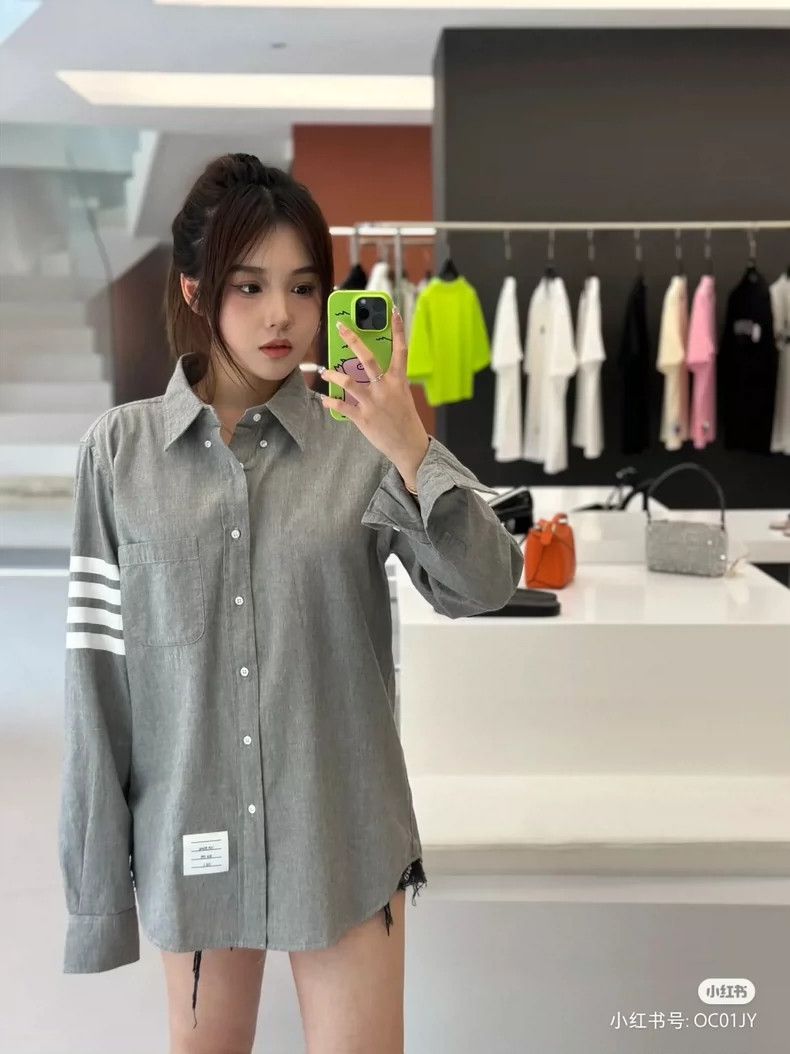 Thom Browne Thom Browne Full cotton shirt Size US L / EU 52-54 / 3 - 2 Thumbnail