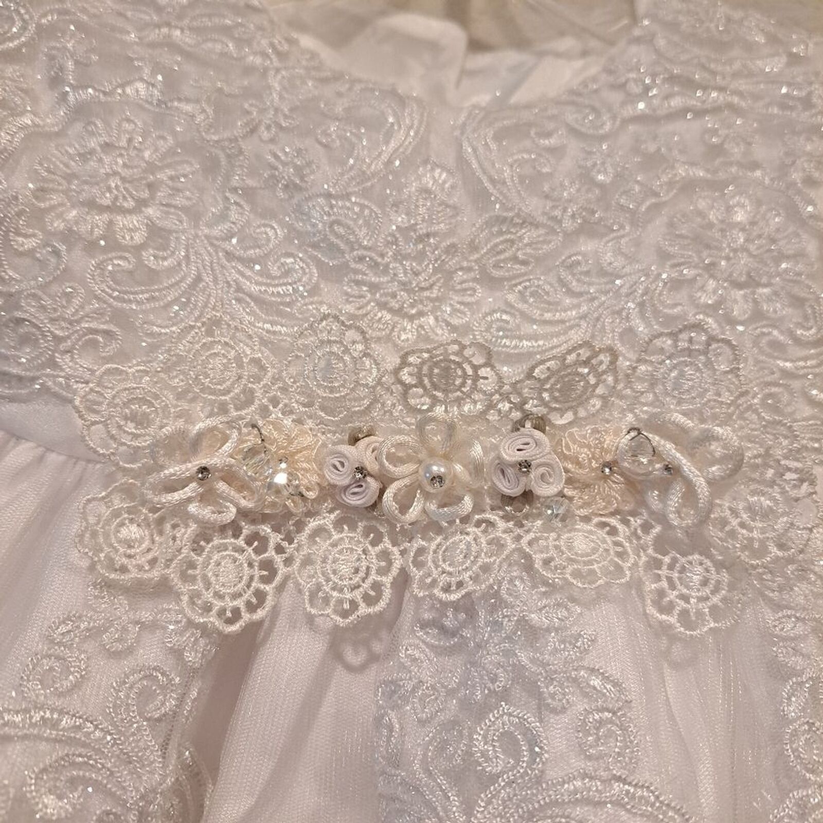 Other Girls white flower girl dress wedding Convertible 2-3 tiers Size S / US 4 / IT 40 - 4 Thumbnail