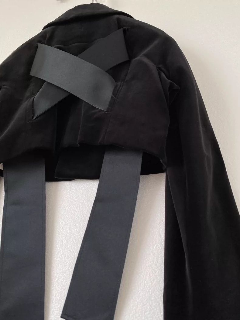 Comme des Garcons Comme Des Garcons Blue Witch Period Back Satin Ribbon Deco Size S / US 4 / IT 40 - 5 Thumbnail