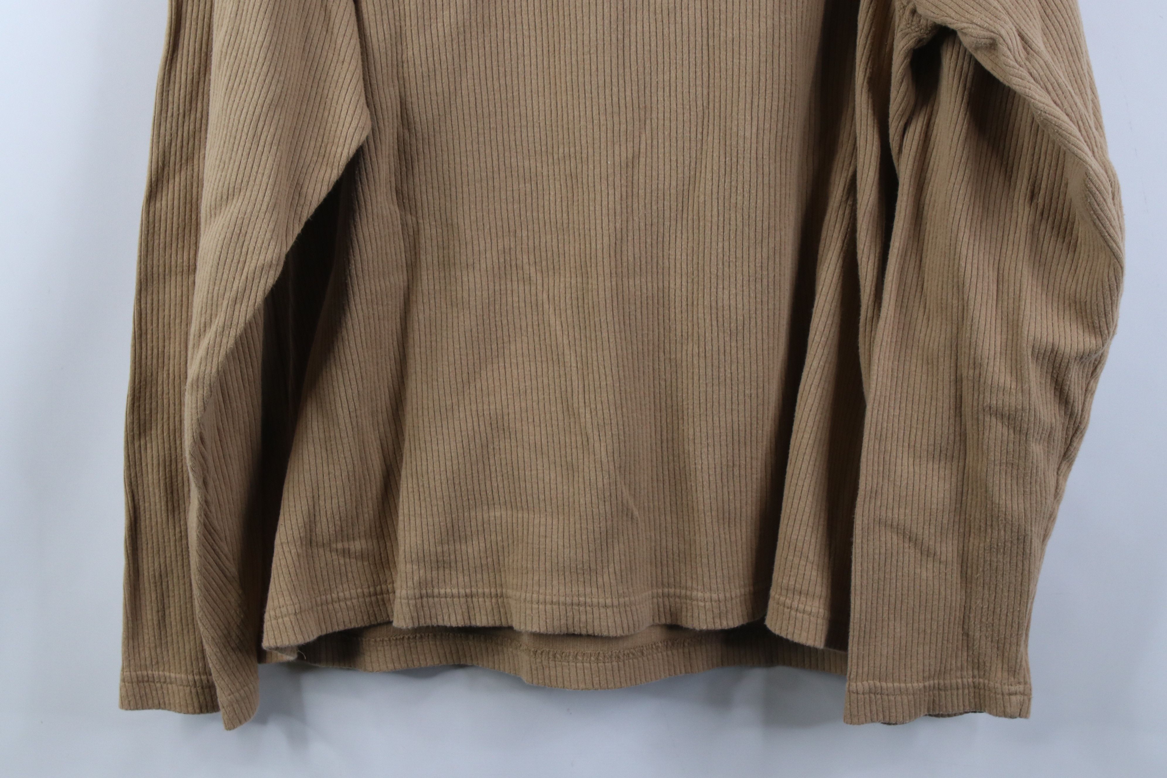 Vintage Vintage 90s Y2K Streetwear Knit Long Sleeve Henley T-Shirt Size US L / EU 52-54 / 3 - 9 Thumbnail