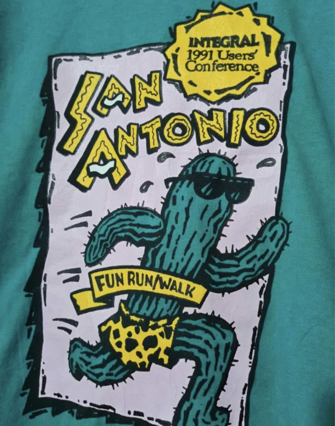 Vintage Hanes San antonio fun walk Vintage geek t shirt computers XL Size US XL / EU 56 / 4 - 2 Thumbnail