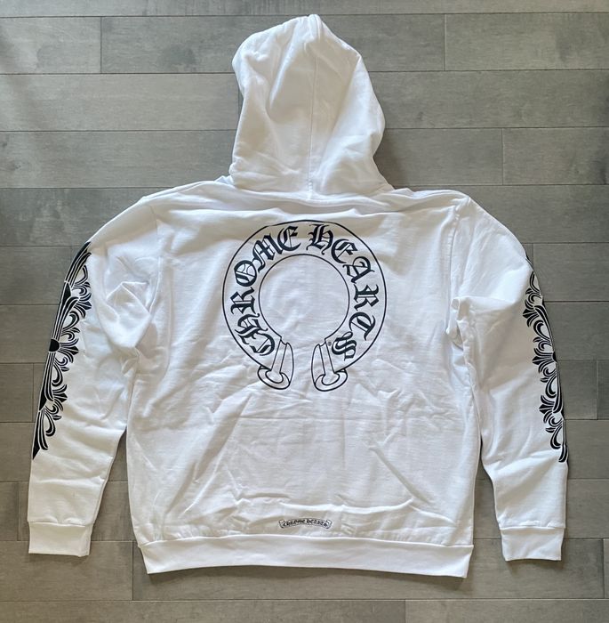 Chrome Hearts Chrome Hearts Horse Shoe Zip-up Hoodie | Grailed