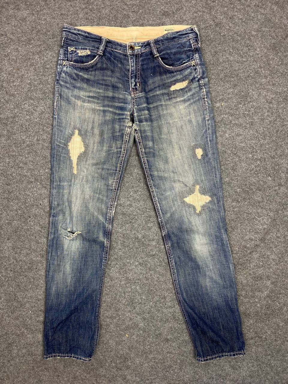 Japanese Brand brappers distressed denim nice design Size 32" / US 10 / IT 46 - 9 Thumbnail