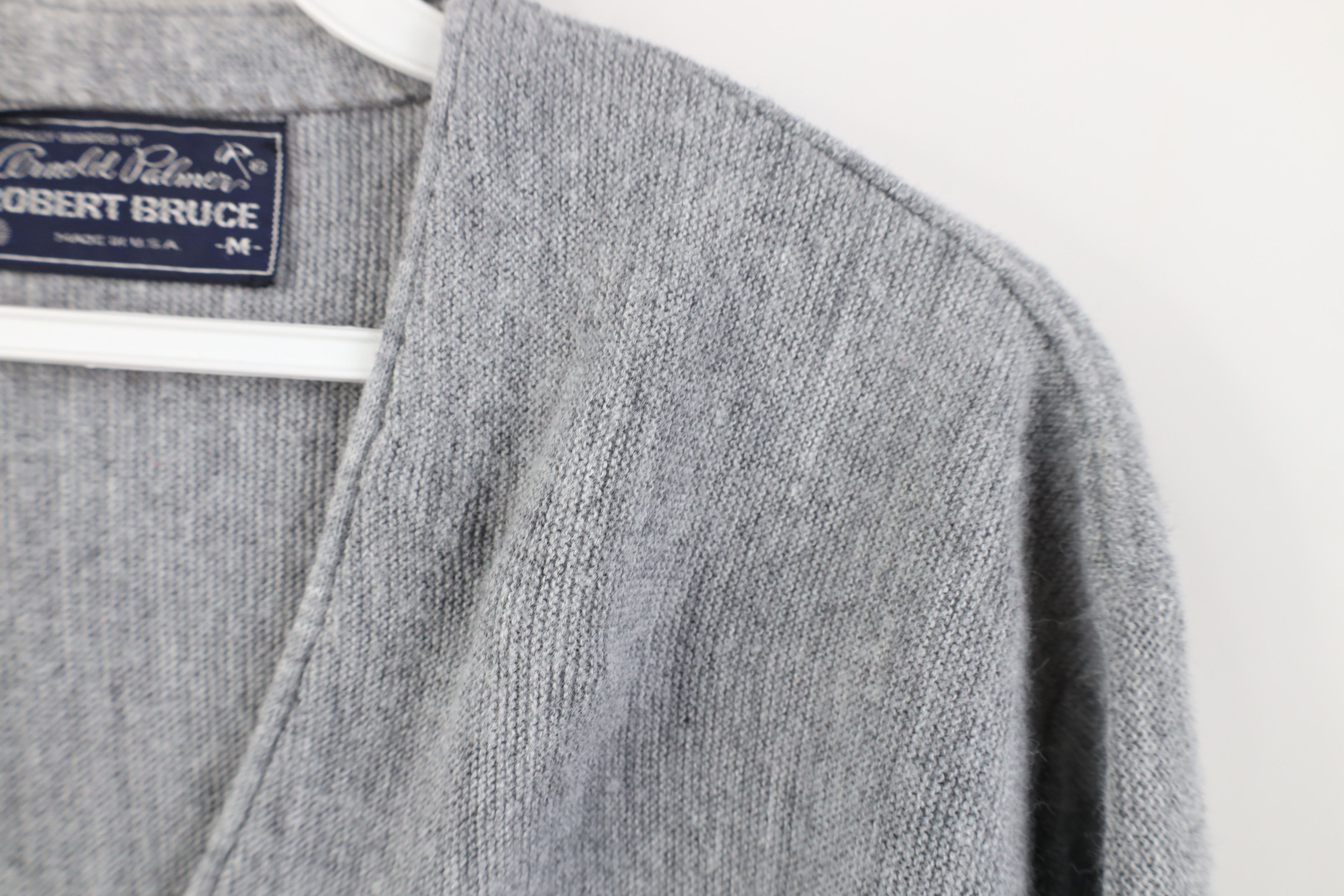Vintage Vintage 70s Streetwear Cobain Knit Cardigan Sweater Gray USA Size US M / EU 48-50 / 2 - 5 Thumbnail