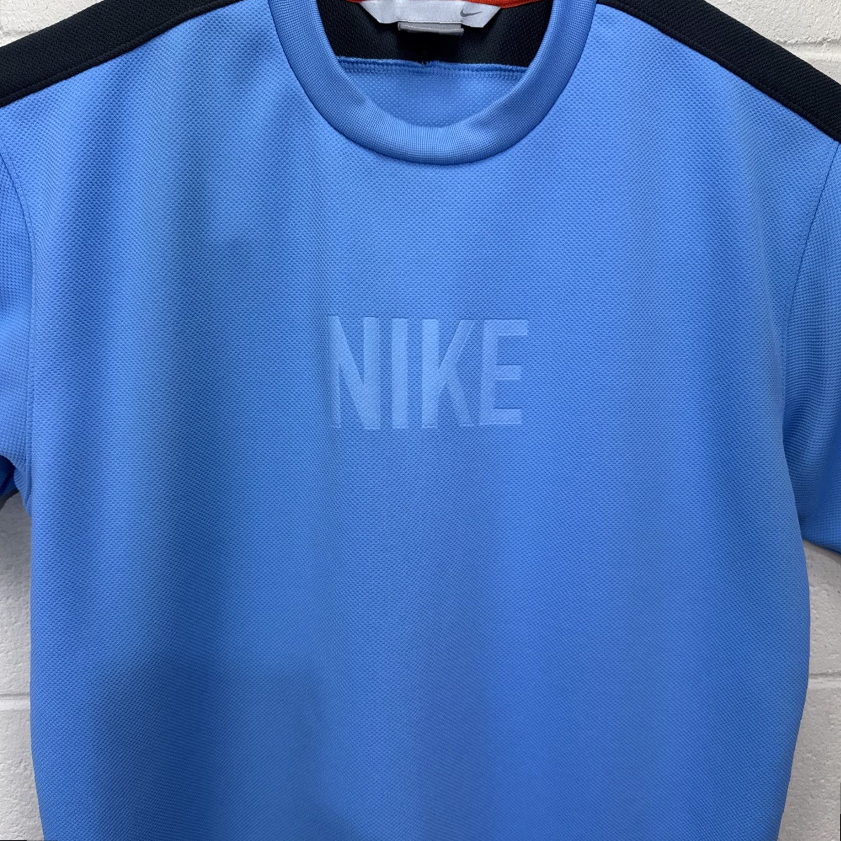 Nike VINTAGE Nike Jersey Shirt Mens Medium Blue Short Sleeve Y2K Gray Tag Size US M / EU 48-50 / 2 - 6 Thumbnail