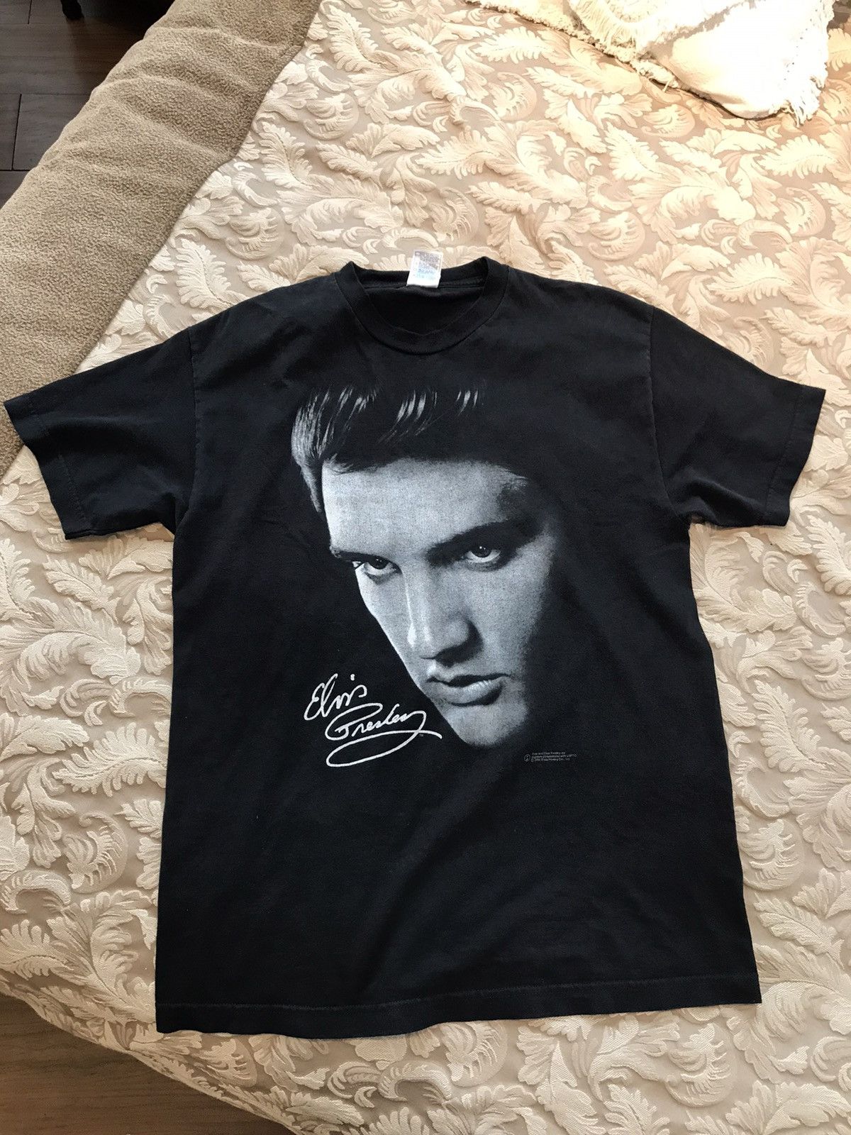 Band Tees × Vintage Vintage Elvis Presley Tee ( Big Face ) Size US XL / EU 56 / 4 - 7 Thumbnail