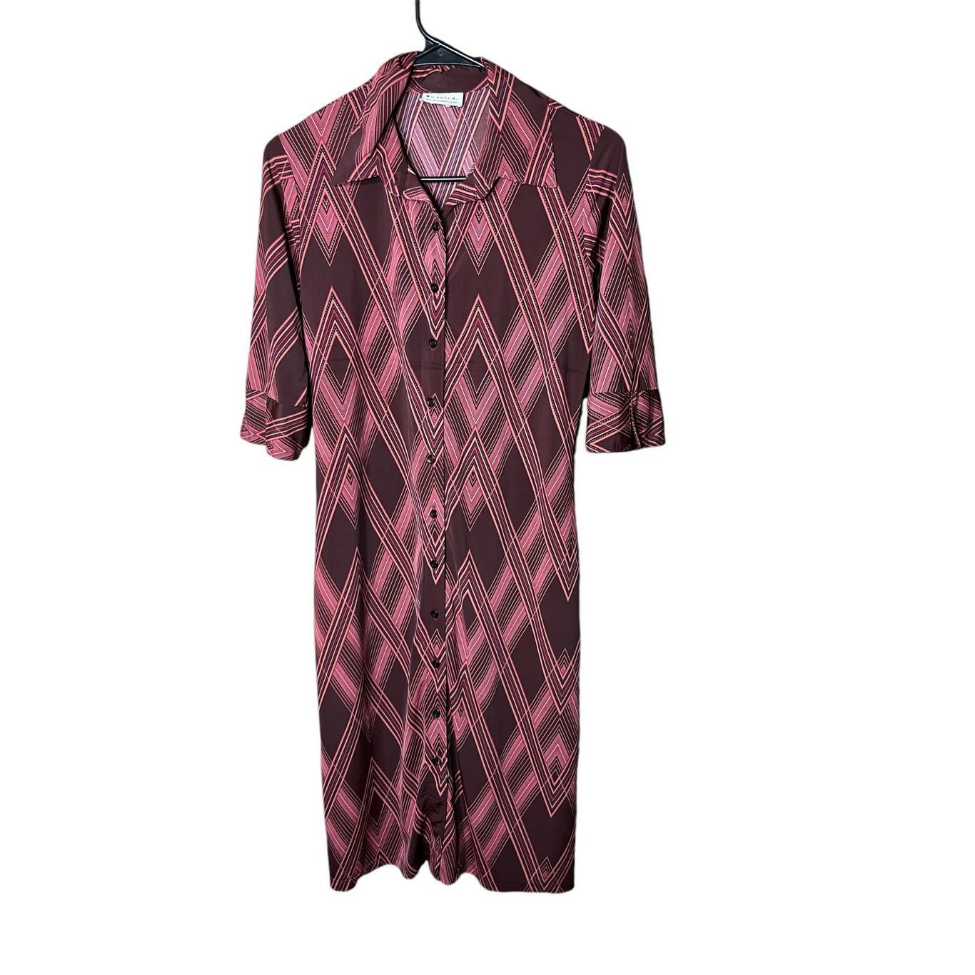 Other Vintage Wanted Clothing Y2K Retro Button Front MIDI Dress Si Size M / US 6-8 / IT 42-44 - 1 Thumbnail