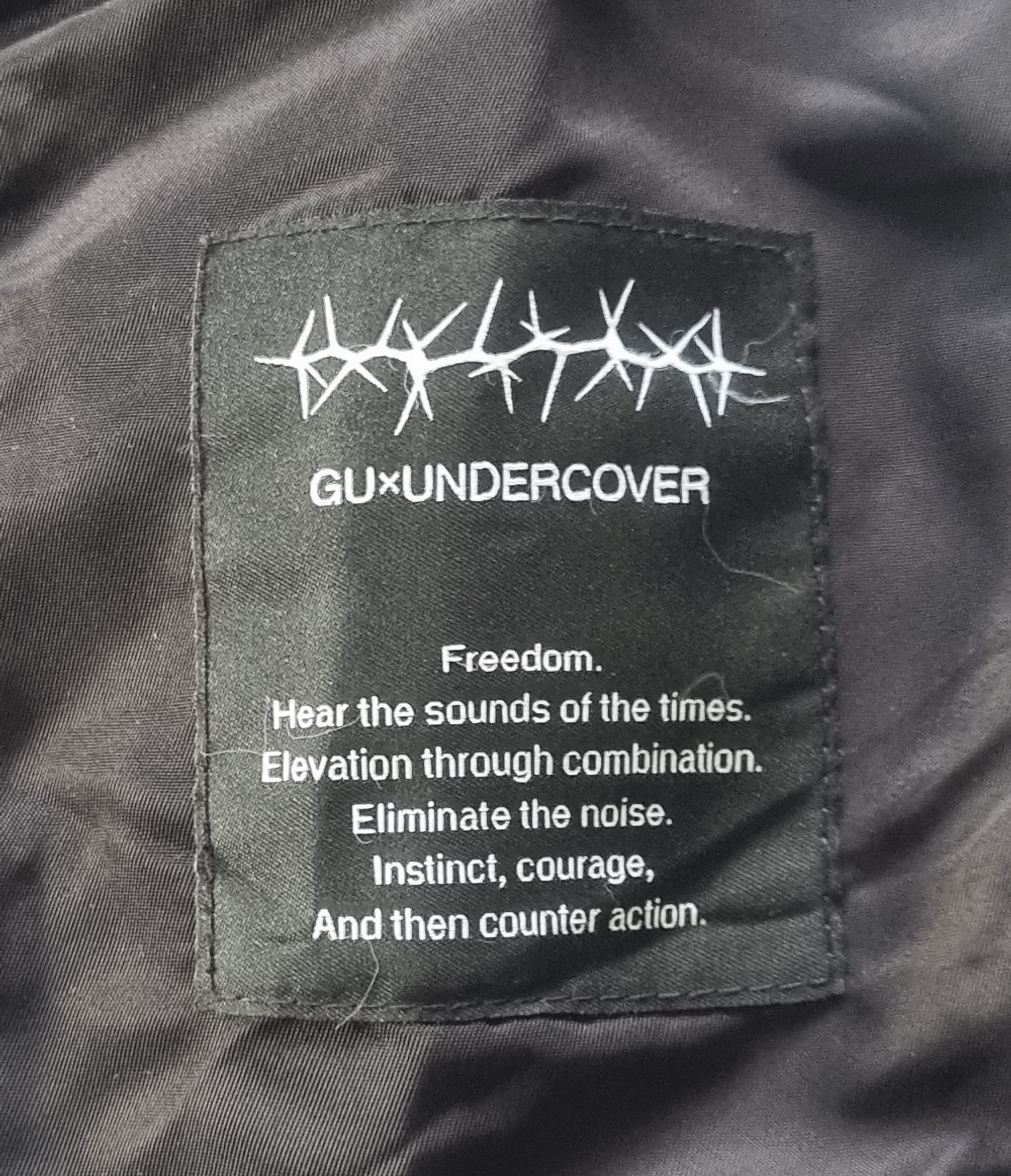 Japanese Brand × Jun Takahashi × Undercover Undercover X GU Freedom Noise Bomber Jacket For Small Boys Size US XXS / EU 40 - 14 Thumbnail