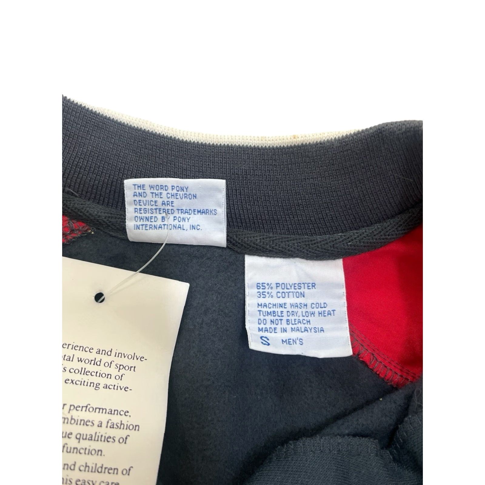 PONY VINTAGE Pony polo collar sweatshirt Mens Small NWT 90s Gray Embroidered Chest Logo Cotton Blend Sweatshirt Size US S / EU 44-46 / 1 - 7 Thumbnail