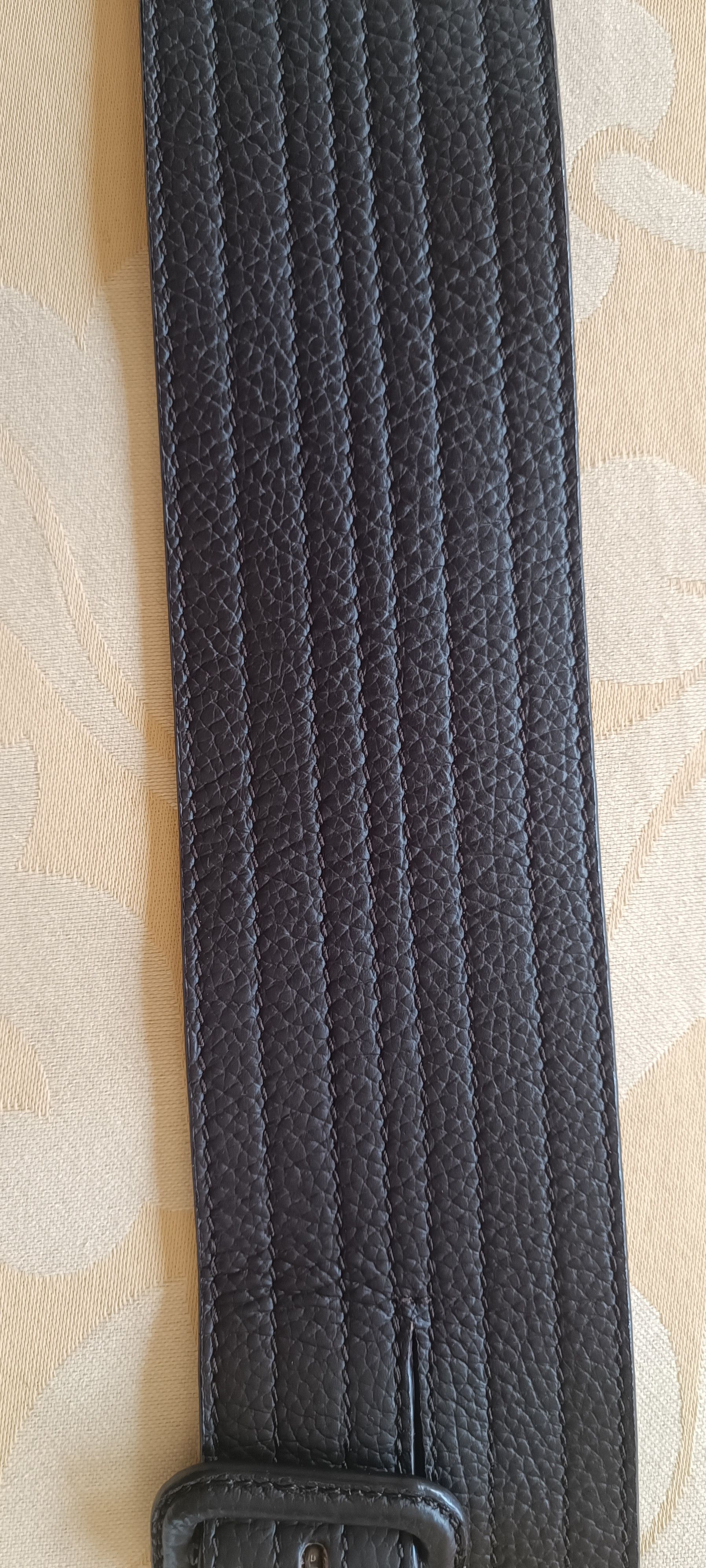 Jean Paul Gaultier 2 overlapping belts in dark brown leather Size ONE SIZE - 18 Thumbnail