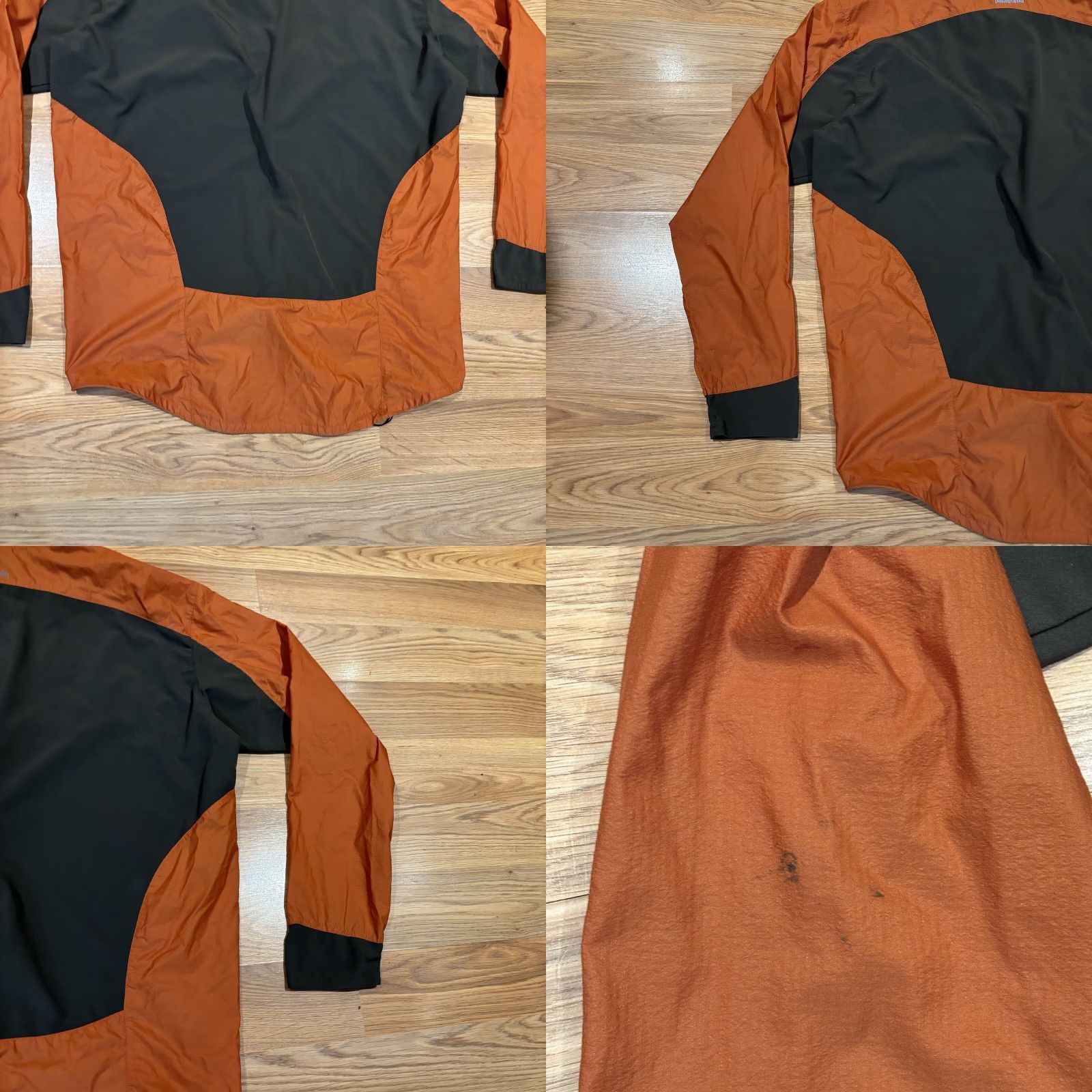 Patagonia Patagonia Nine Trails Featherweight Orange Gray Zip Up Running Jacket Mens XL Size US XL / EU 56 / 4 - 9 Thumbnail