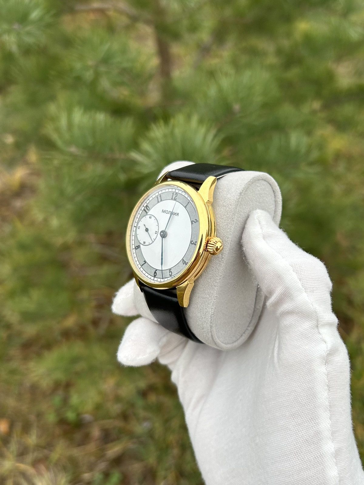 Vintage Vintage Watch Molnija Gold USSR Mechanical 1980s Size ONE SIZE - 12 Thumbnail