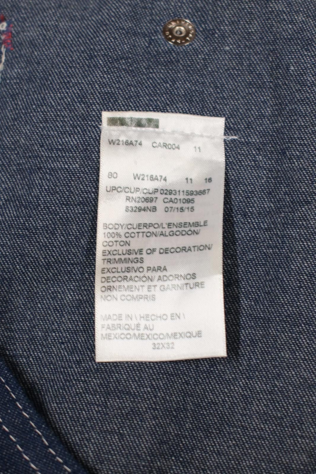 Dickies 90's Dickies Dark Denim Overalls Straight-Leg Jeans Size ONE SIZE - 8 Thumbnail