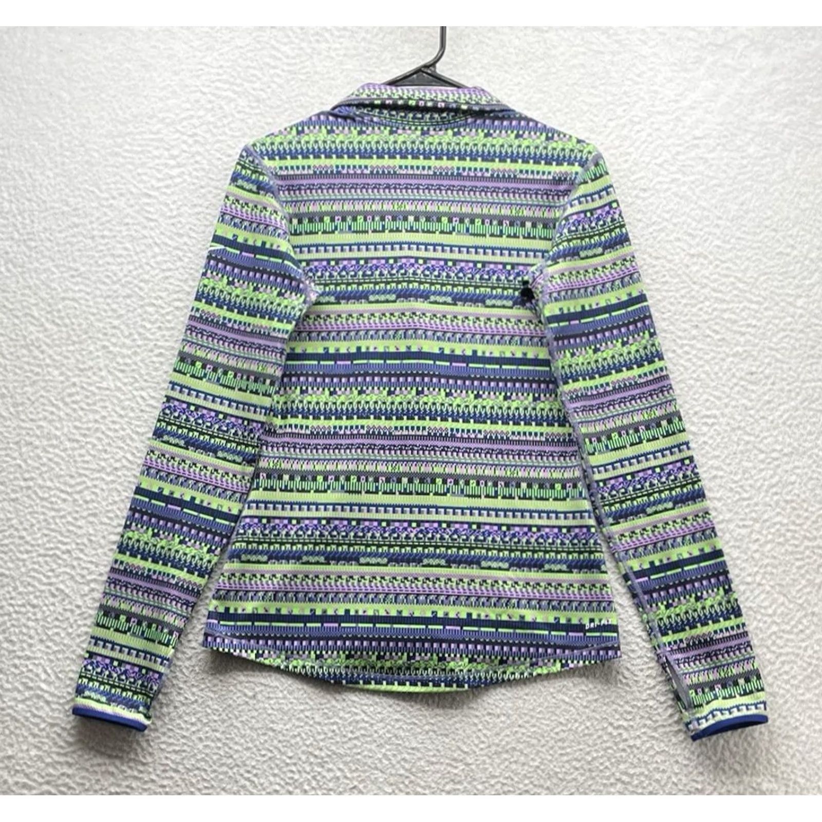 Nike Nike Pro Training Top Womens Medium 1/2 Zip Dri-Fit Aztec Tribal Gray M Size M / US 6-8 / IT 42-44 - 6 Thumbnail