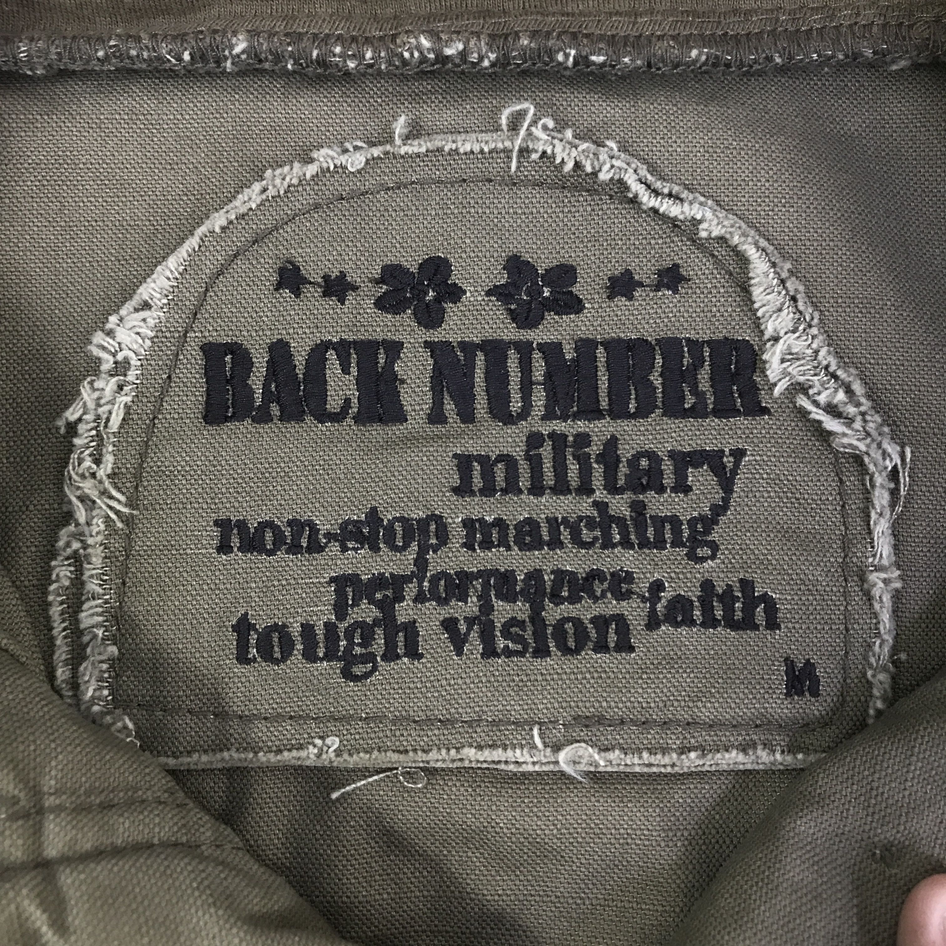 Japanese Brand Vintage Bono Design Back Number Military Jacket K70B25 Size US XXS / EU 40 - 9 Thumbnail